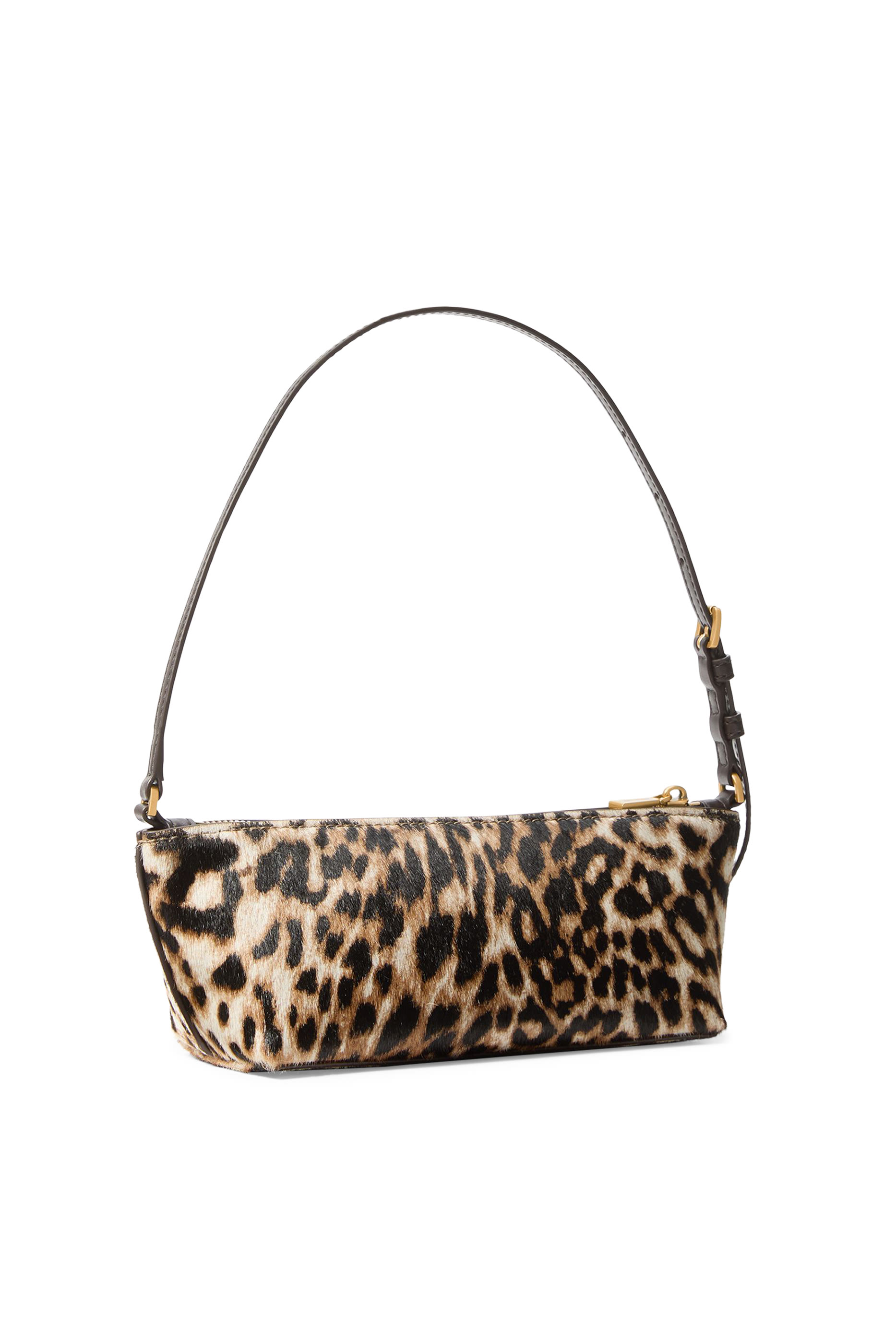 Laila Small Leopard Print Calf Hair Pochette