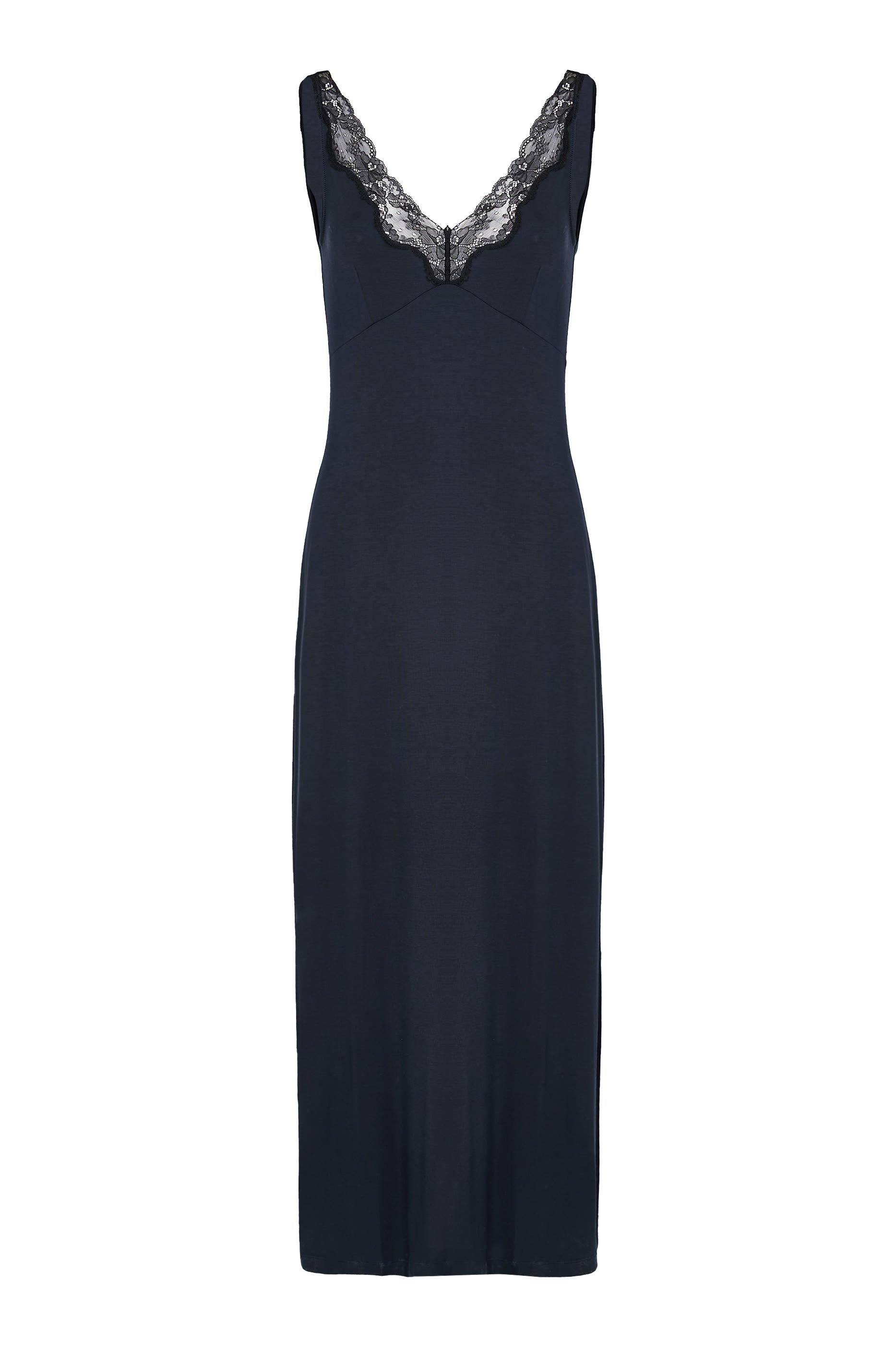 Jersey Lace Detail Maxi Nightdress  