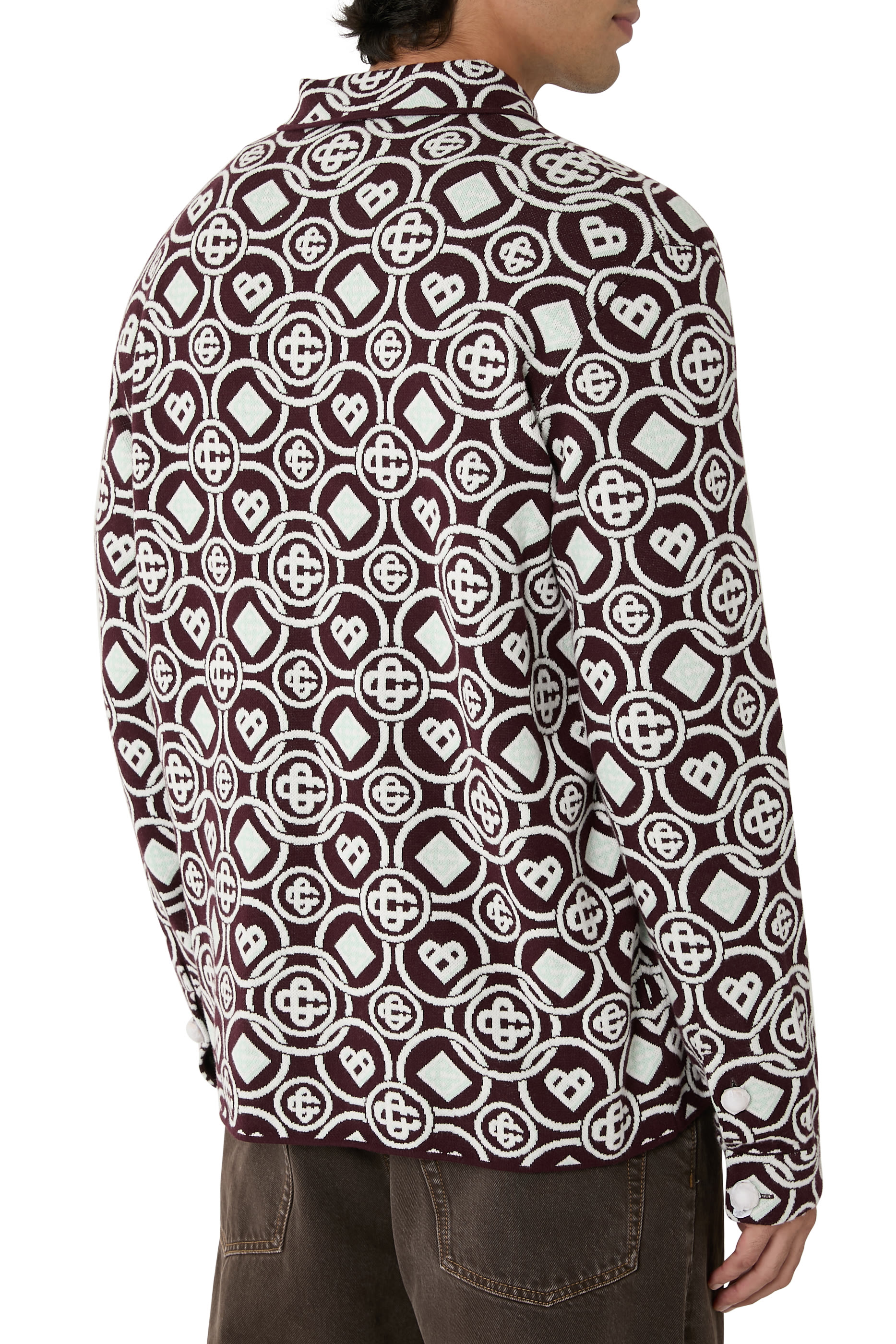 Monogram Cotton Knit Shirt