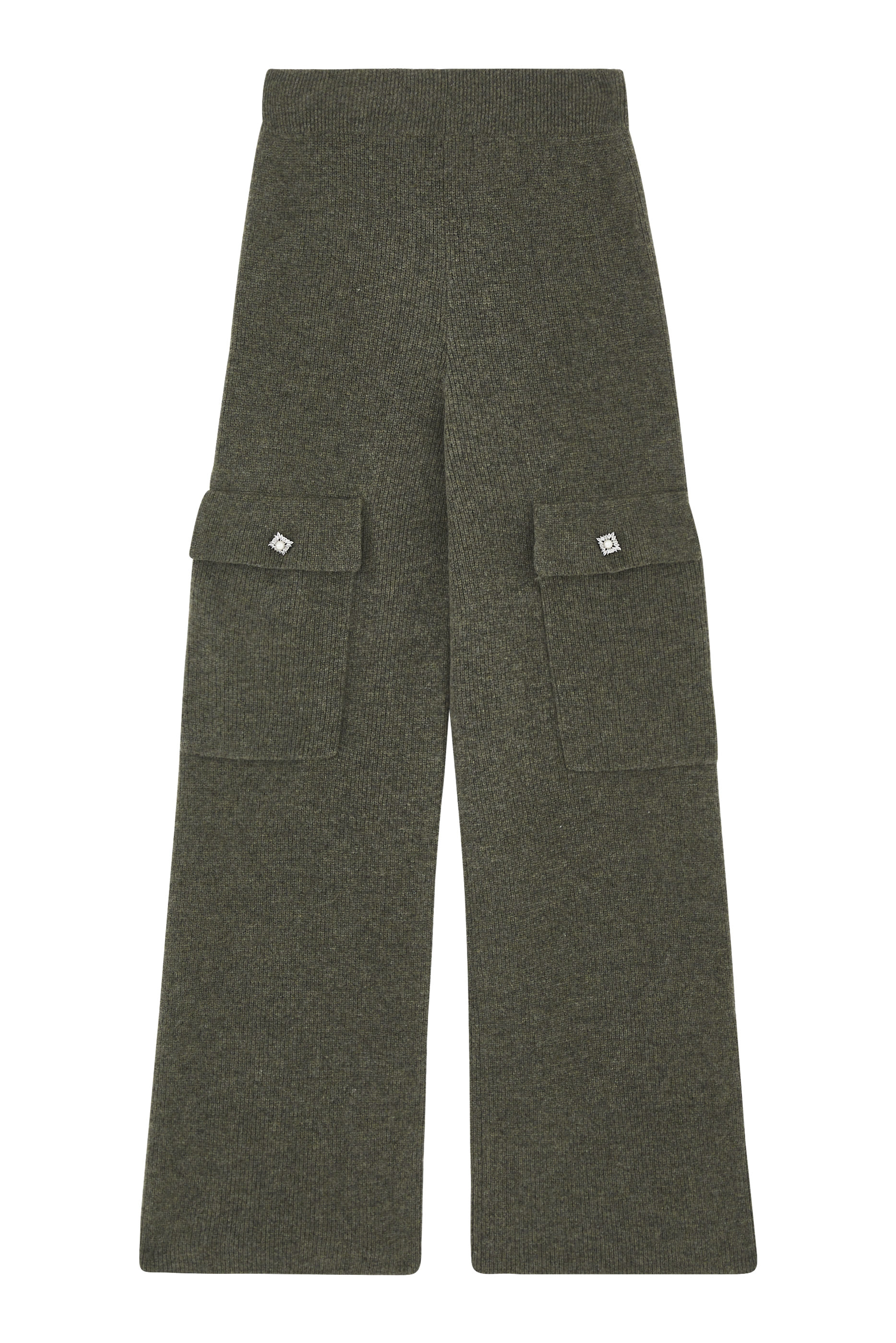 Embellished Cargo High-Rise Pants