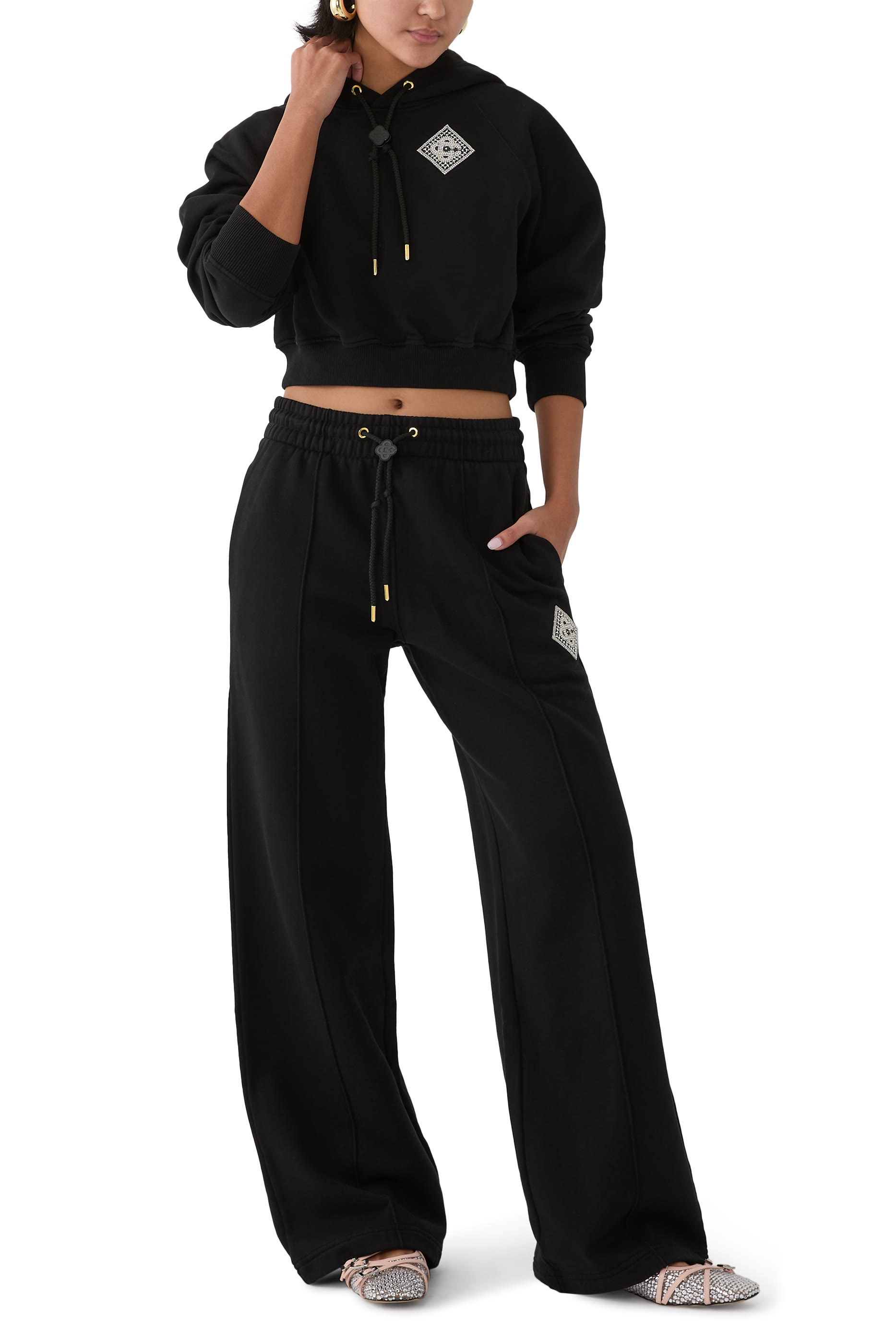 Pearl Diamond Hooded Sweatshirt