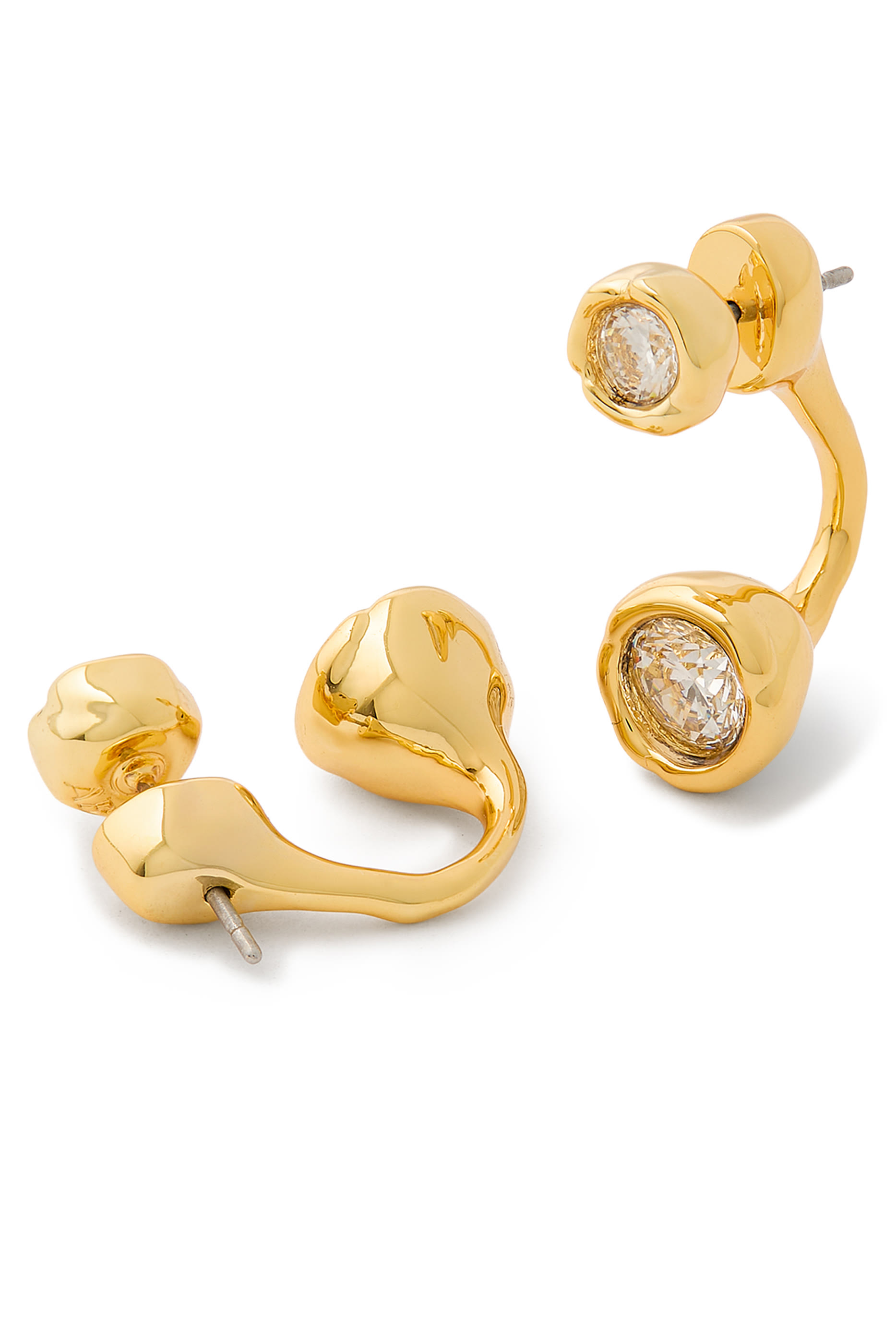  Asterales Molten Front Back Earrings