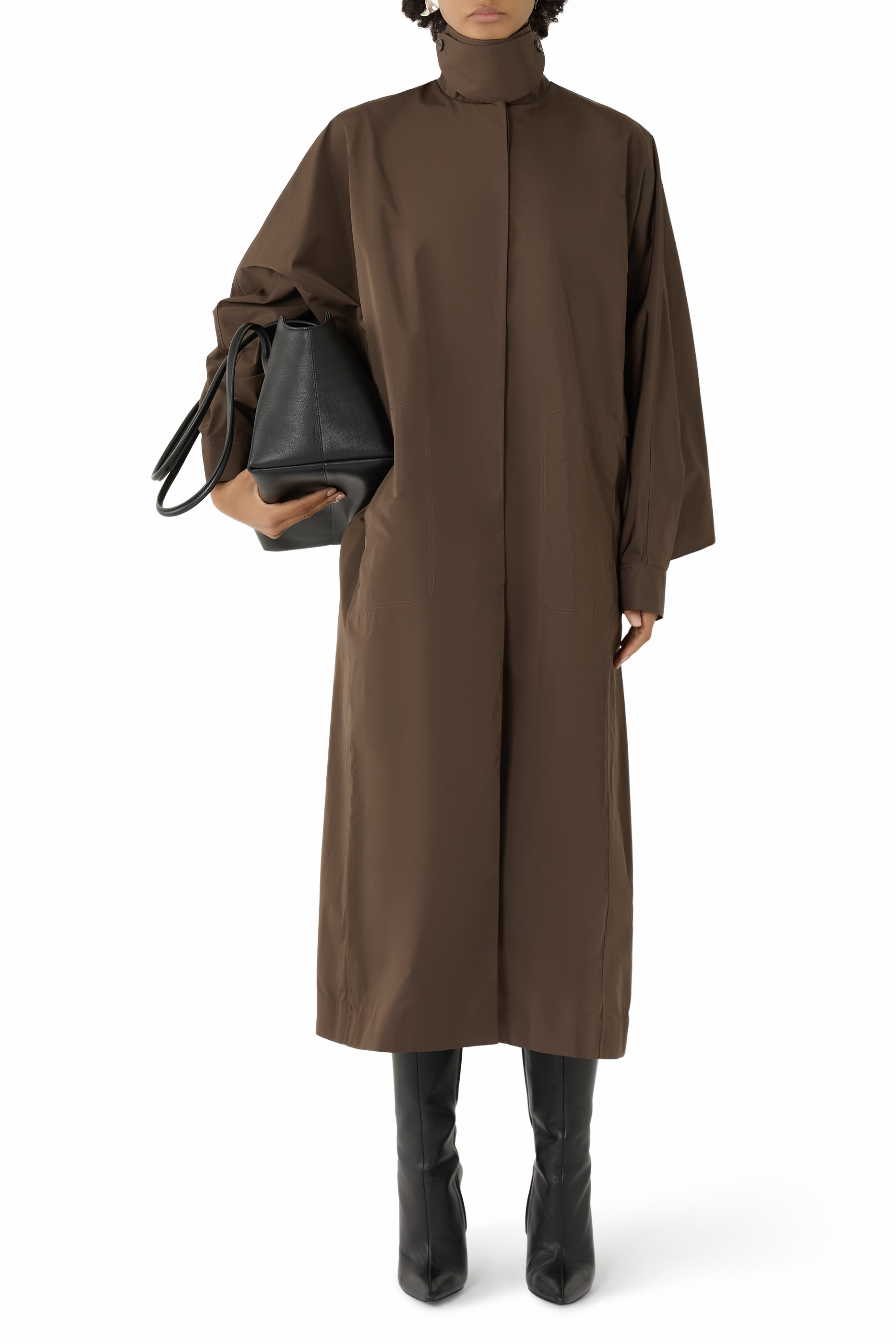 Etoffe High-Neck Coat