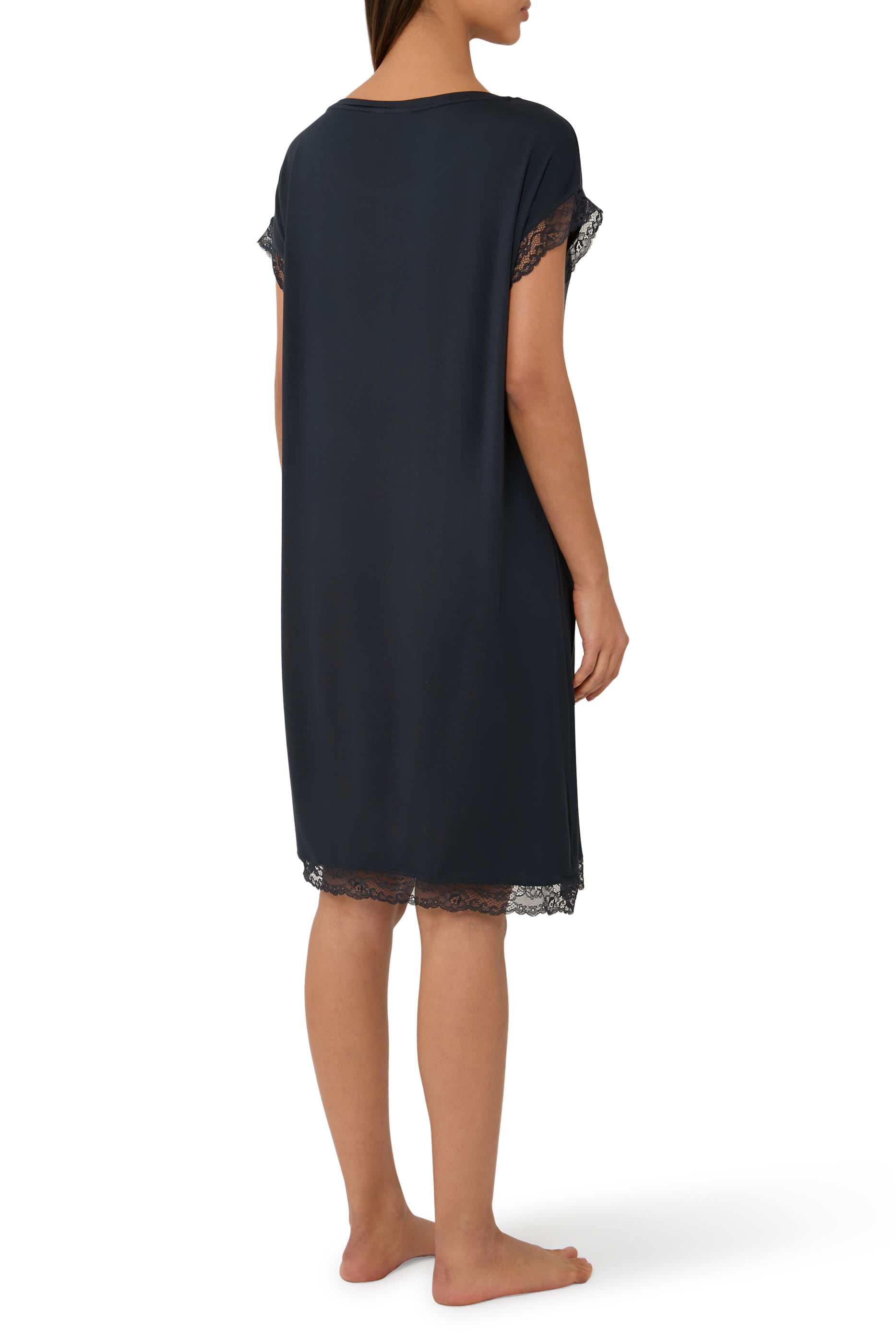 Jersey Lace Hem Nightdress