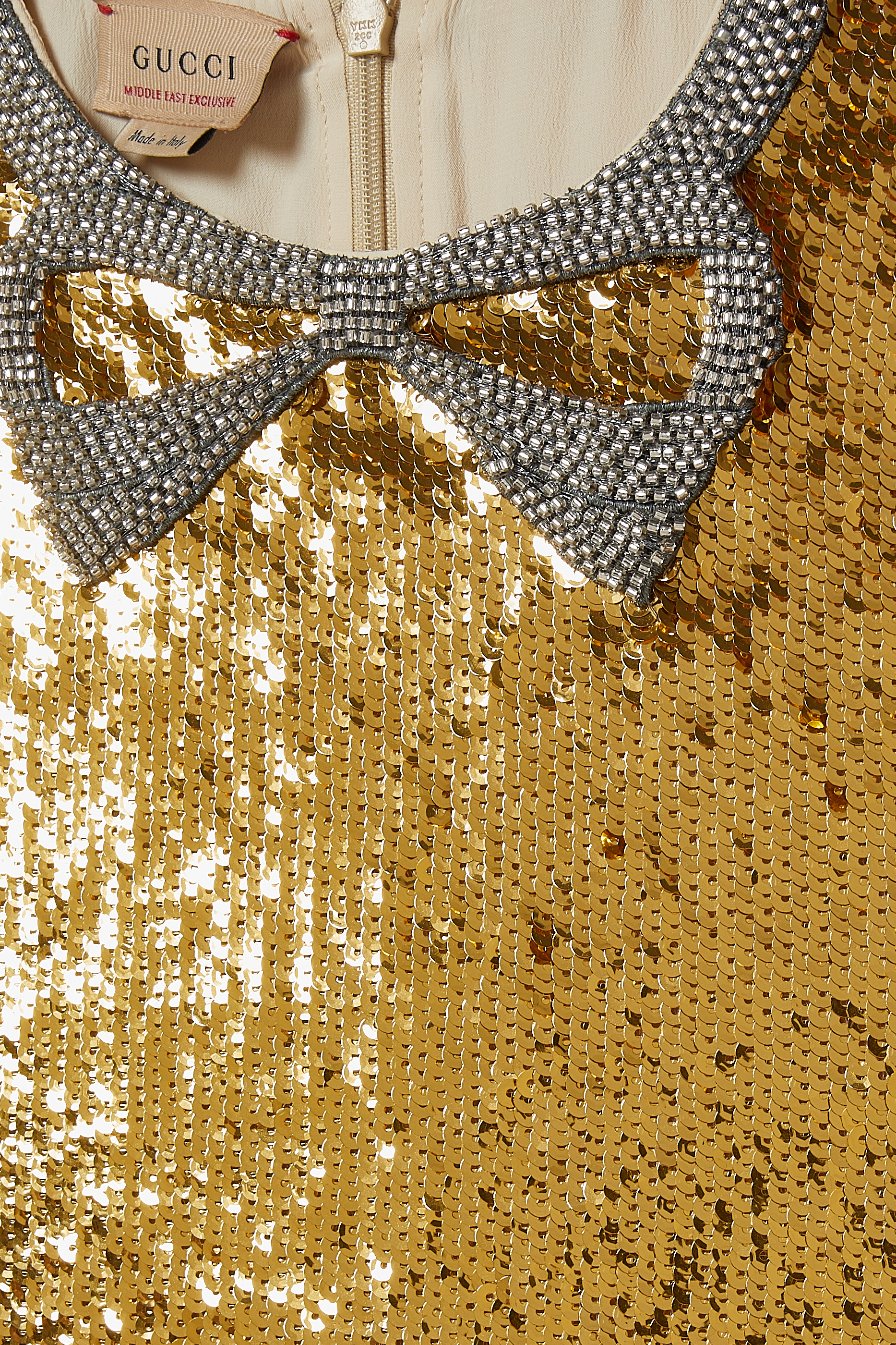 Buy Gucci Embellished Bow Sequin Dress for Girl Online | Bloomingdale's  Kuwait
