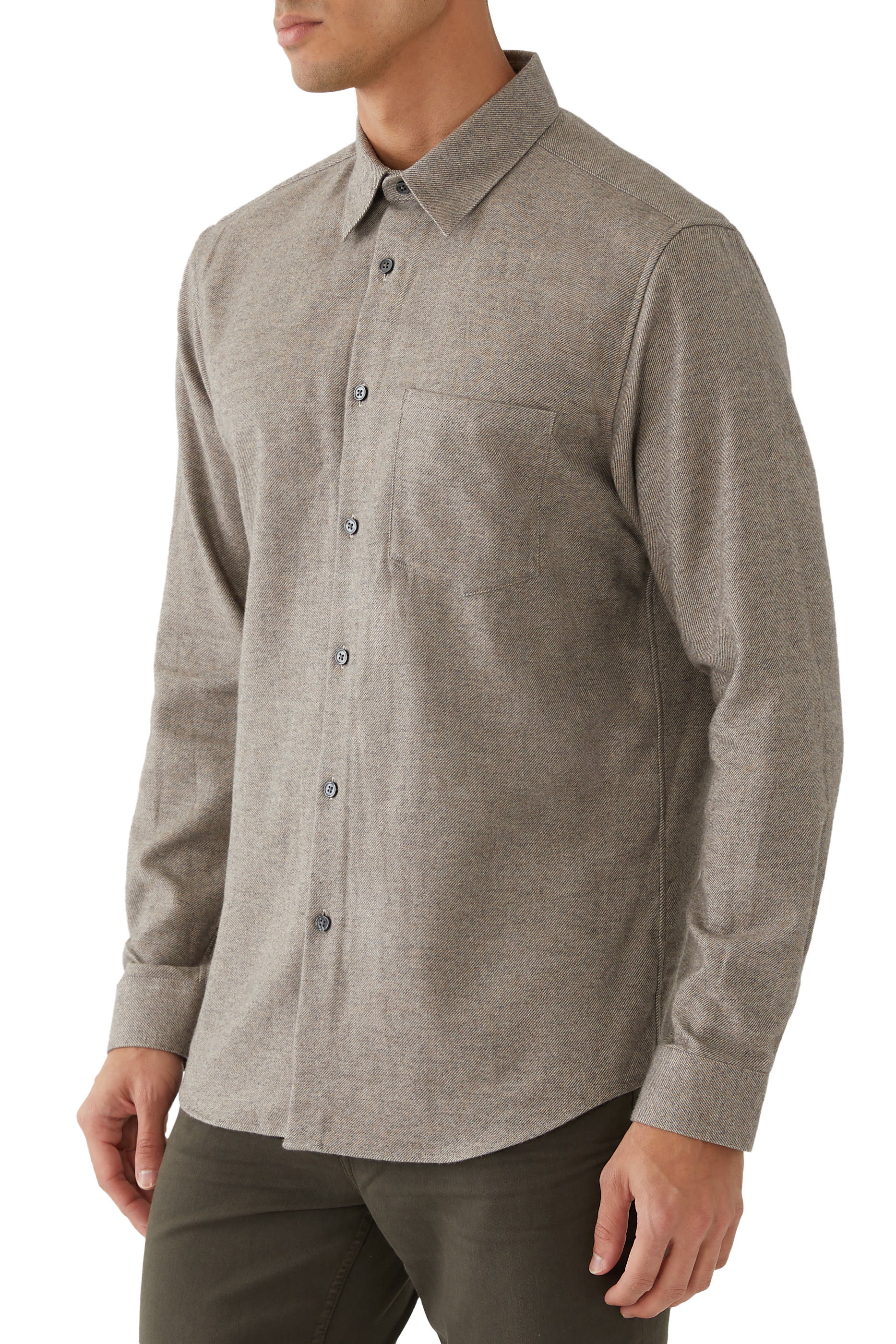 Irving Shirt in Plaid Twill Flannel