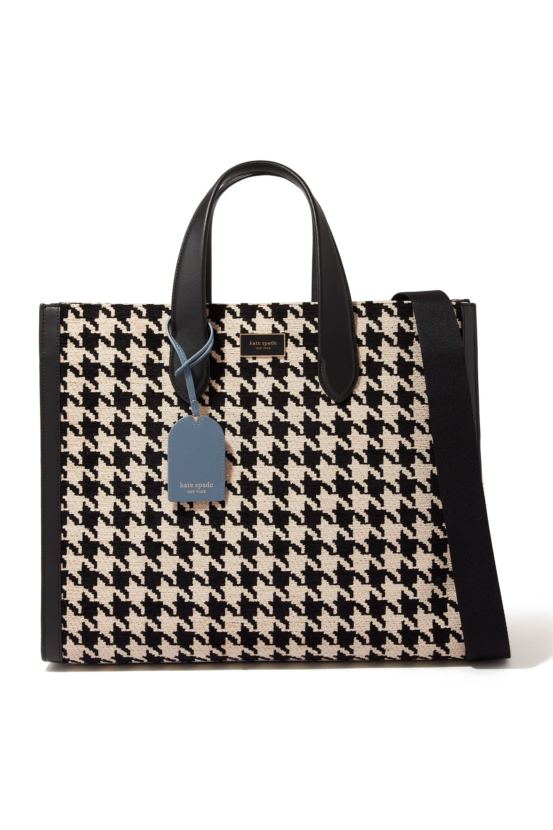 Buy Kate Spade Manhattan Houndstooth Large Tote Bag for Womens
