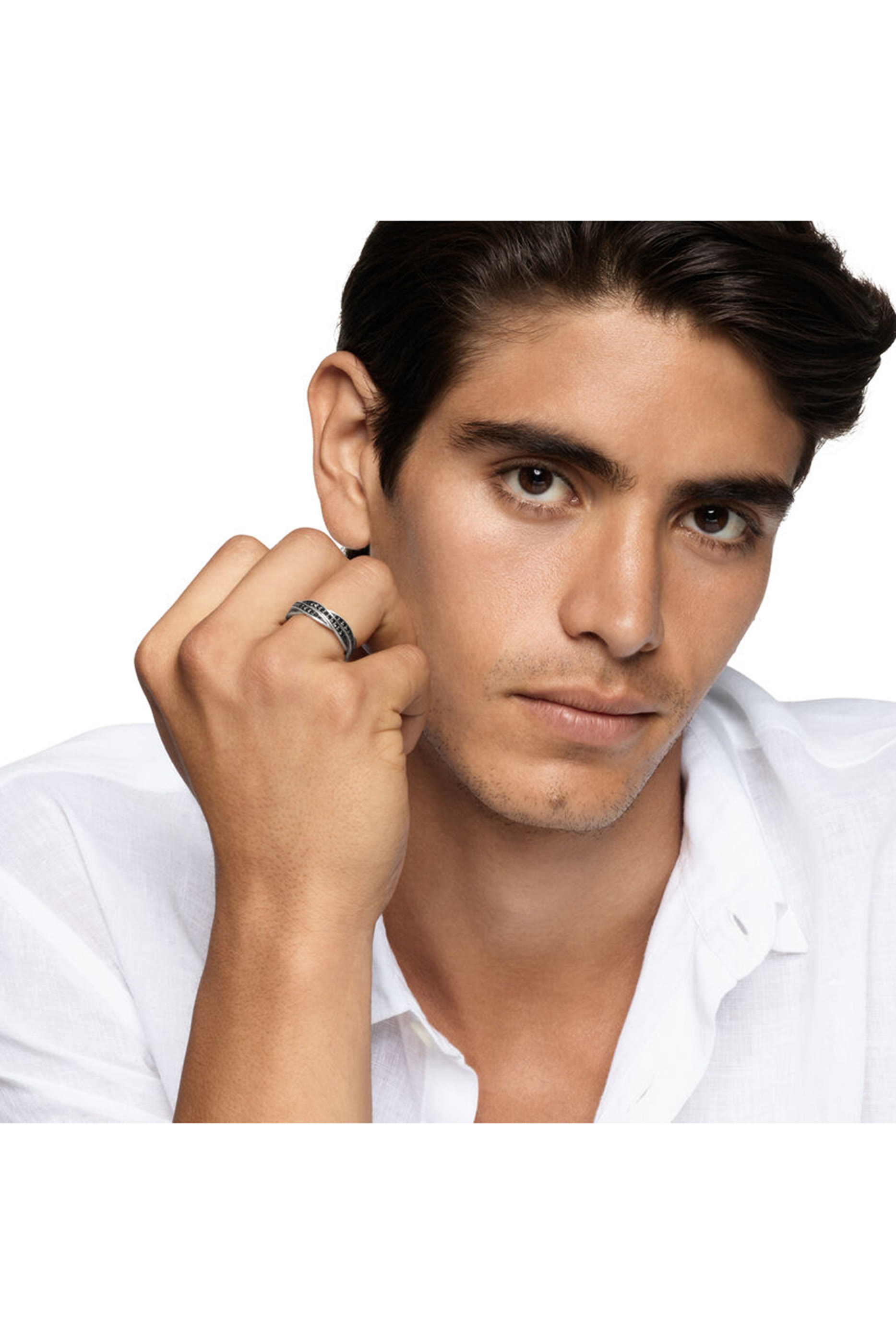 DY Helois Band Ring, Sterling Silver