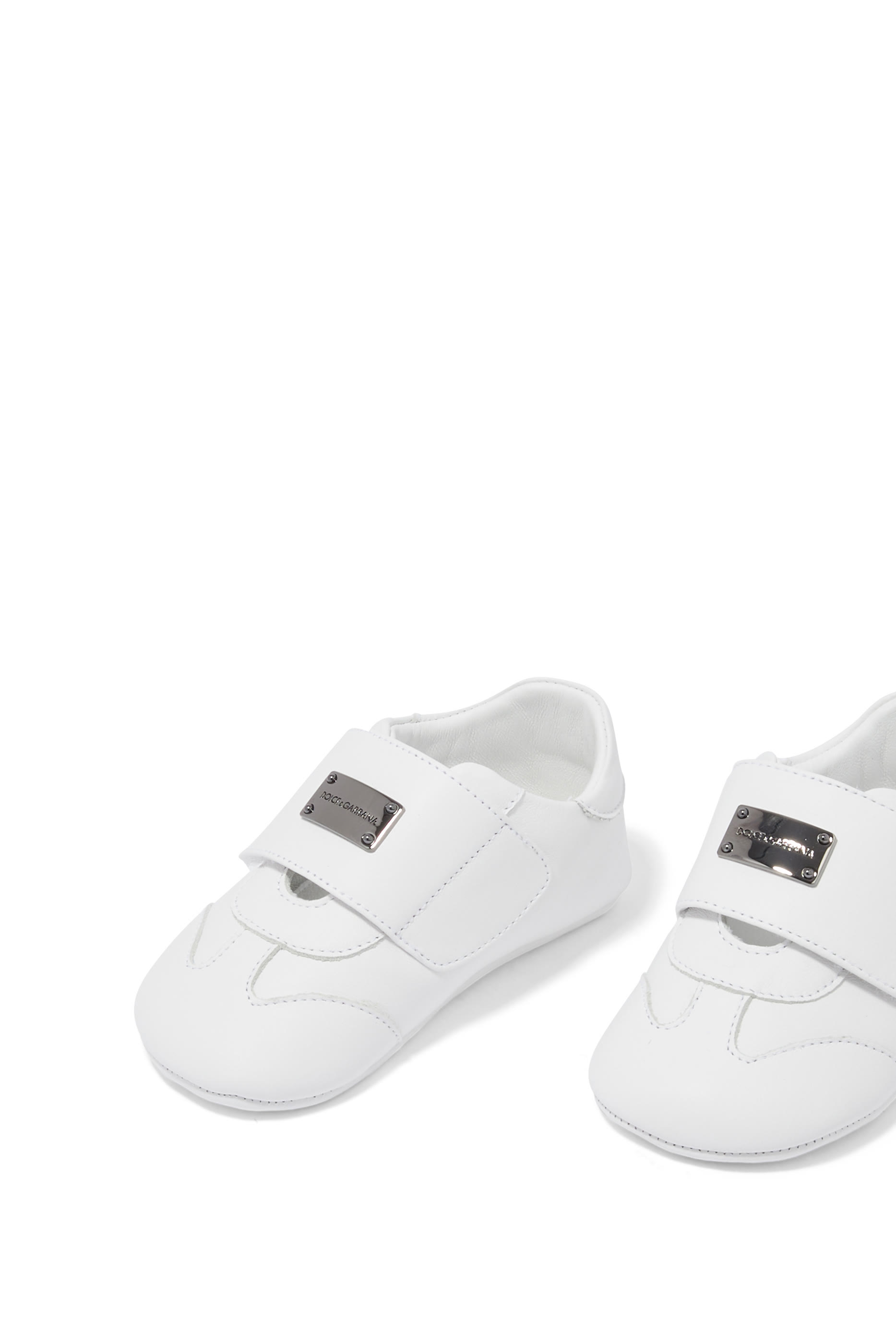 Kids Logo-Plaque Strap Sneakers