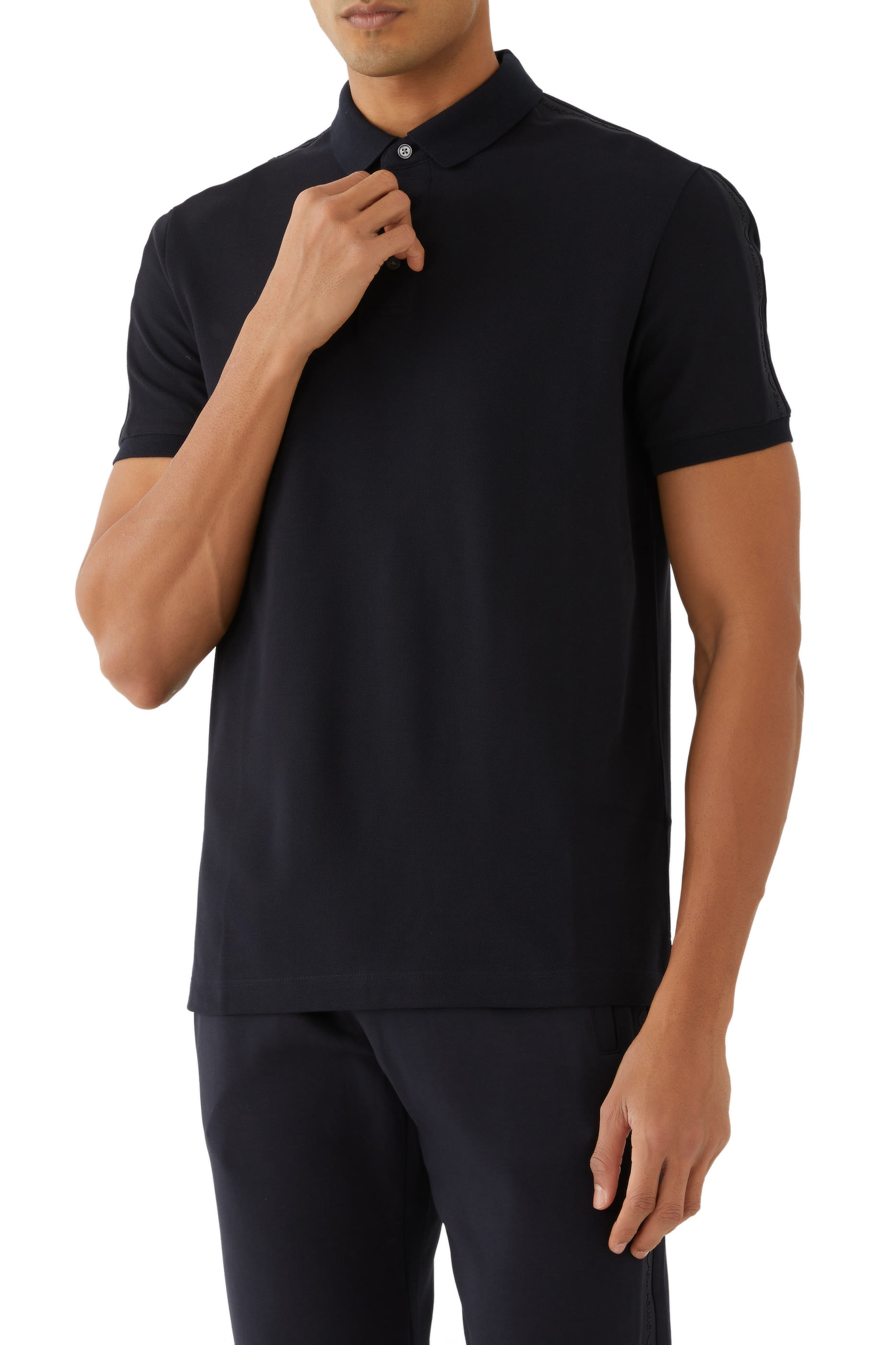 Embossed Logo Tape Polo Shirt