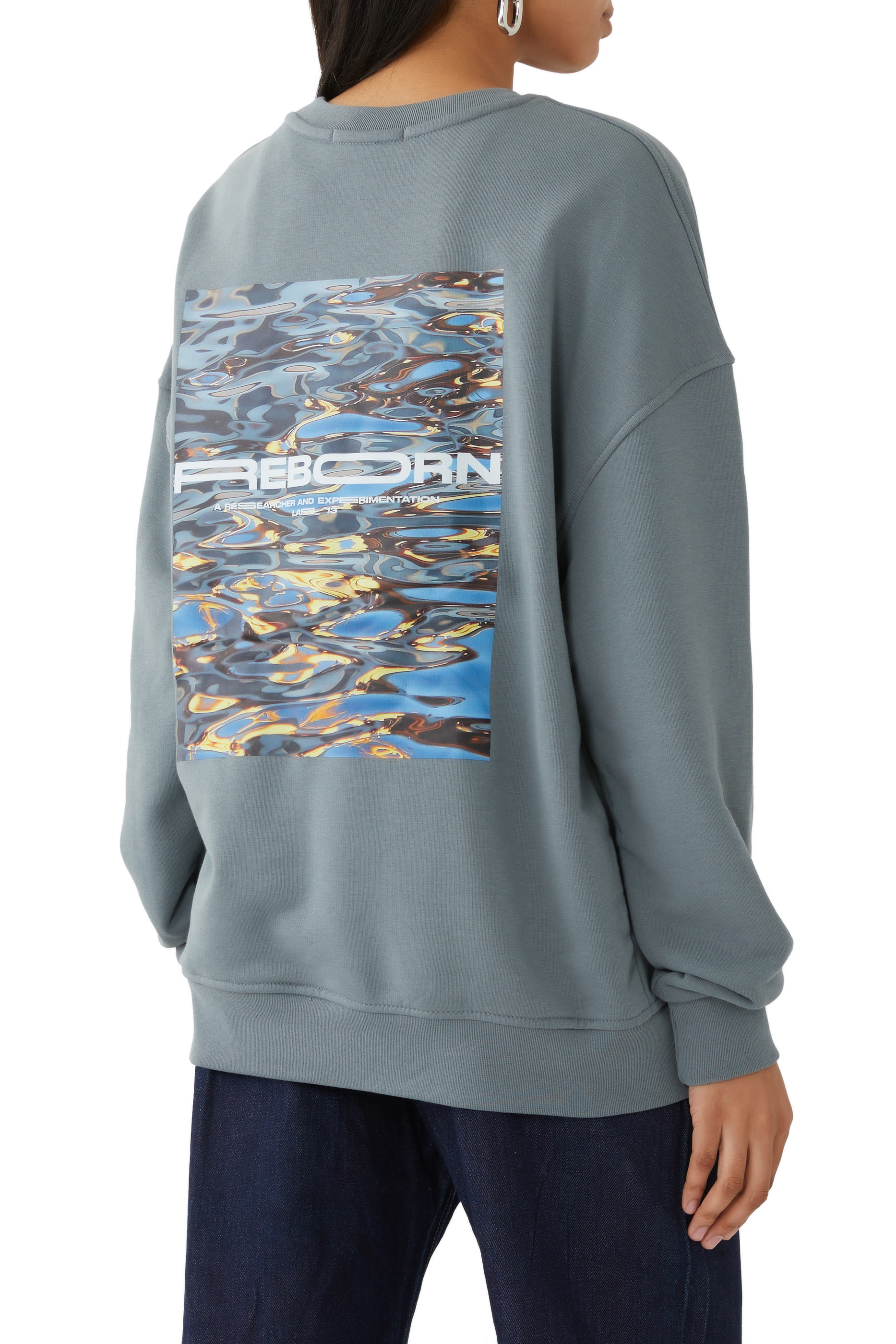 Reborn Classic Logo Sweatshirt with Printed Back