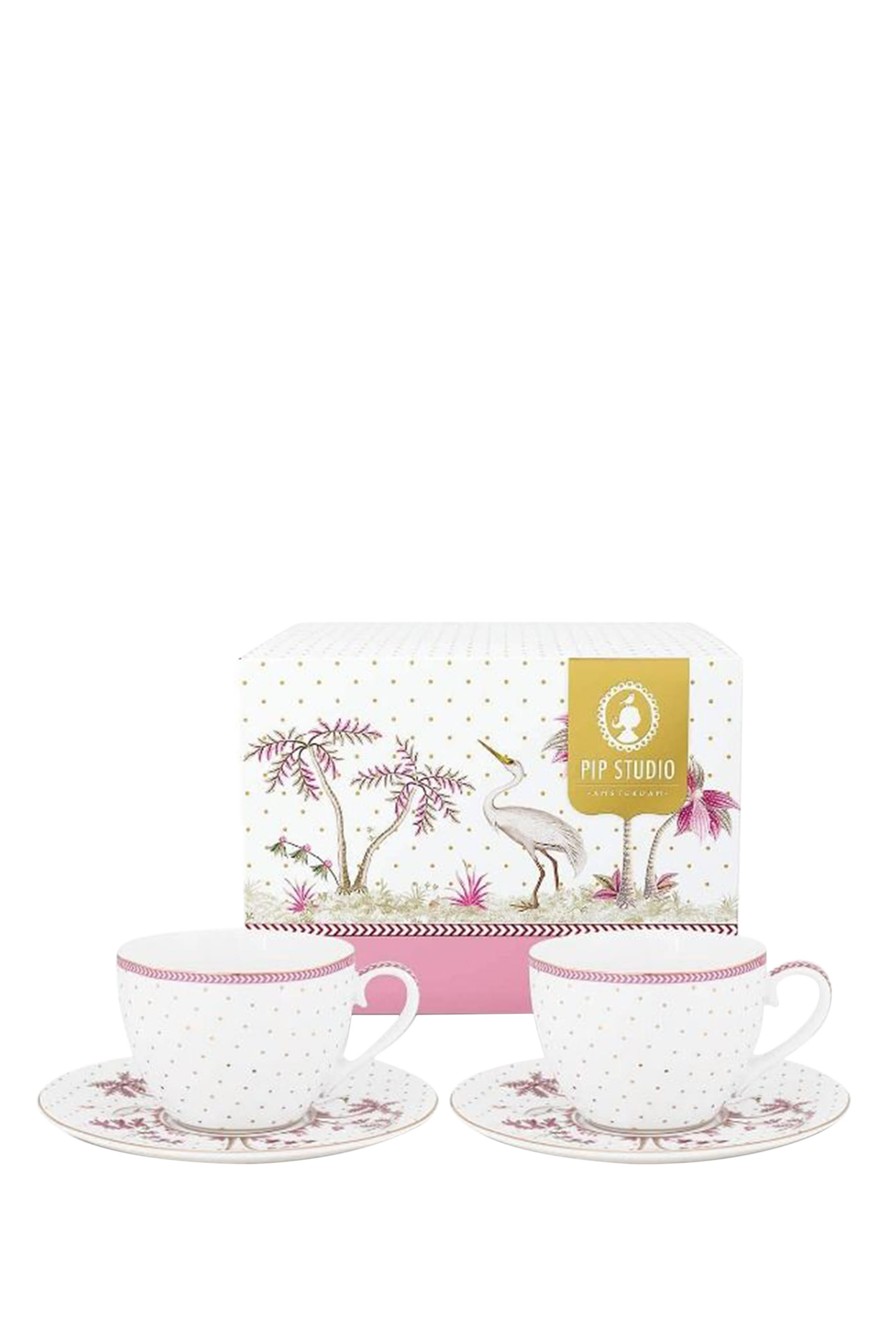 Jolie Dots Cups & Saucers Set
