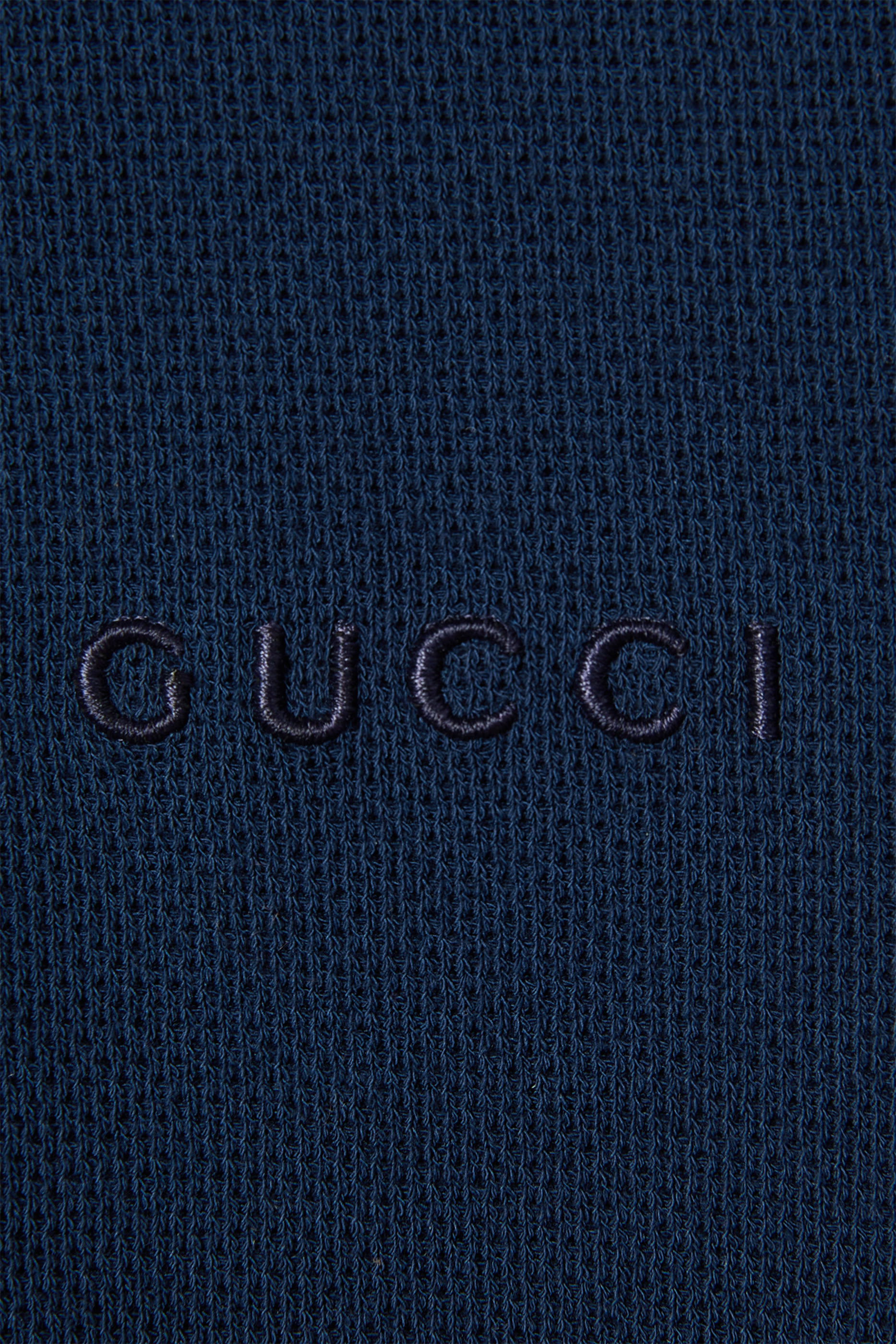 Logo Web Cotton Piquet Polo Dress 