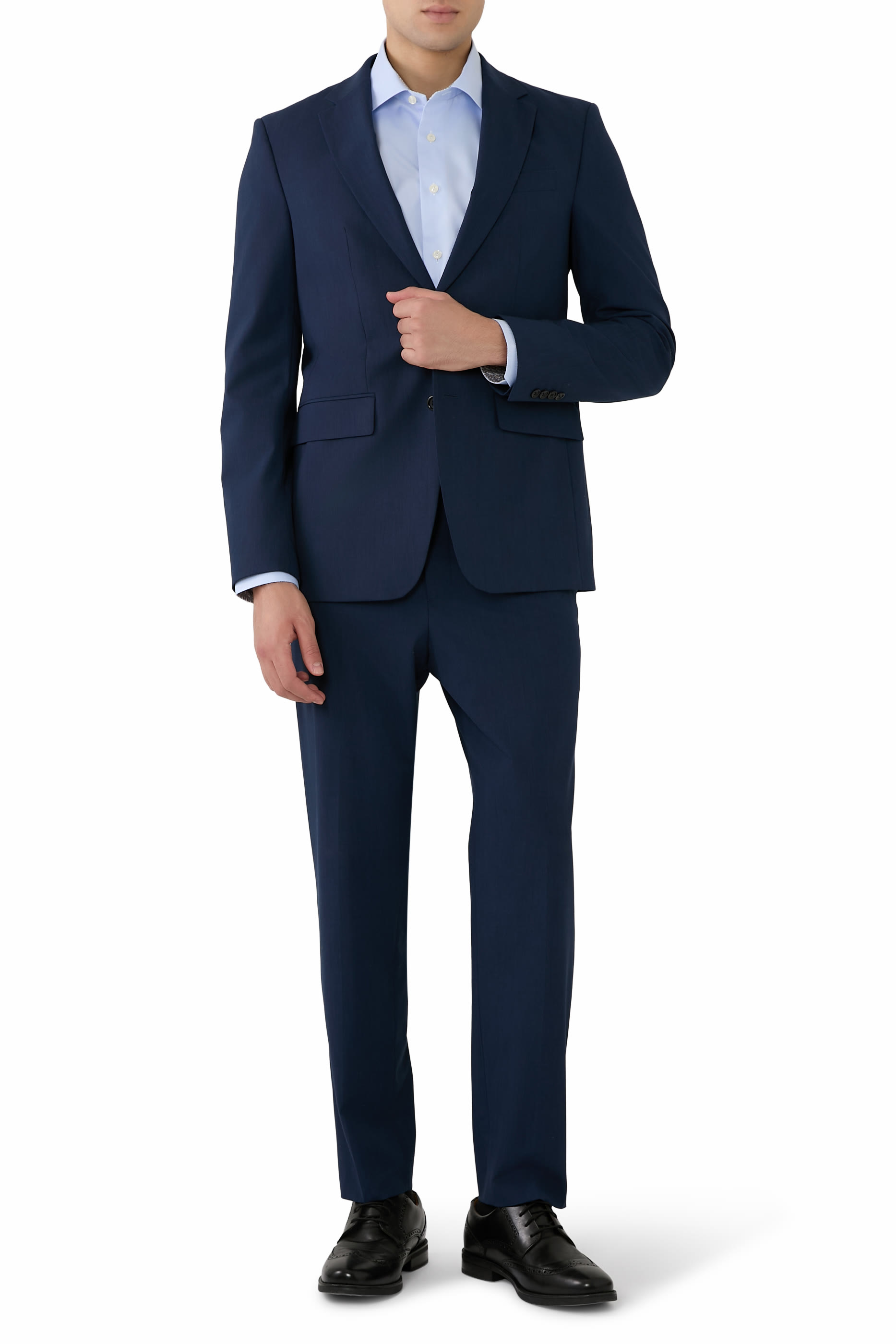  Geometric Effect Textured Twill Shirt