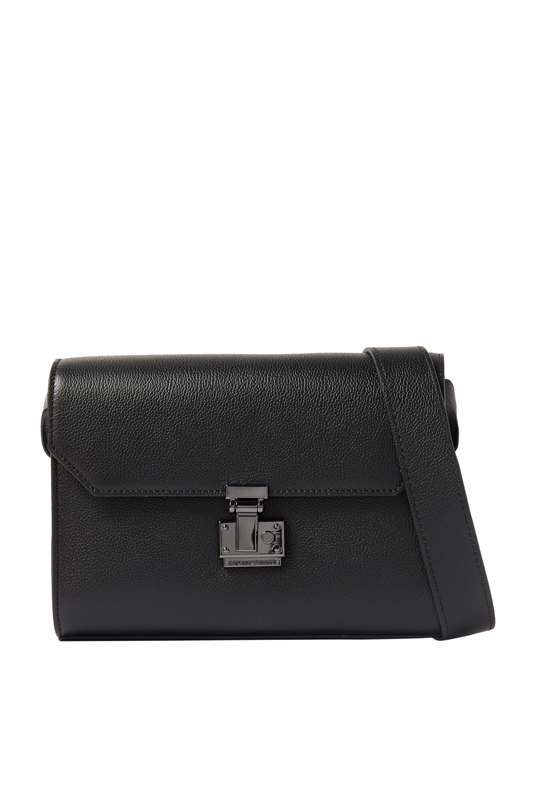 Metal Closure Crossbody Bag