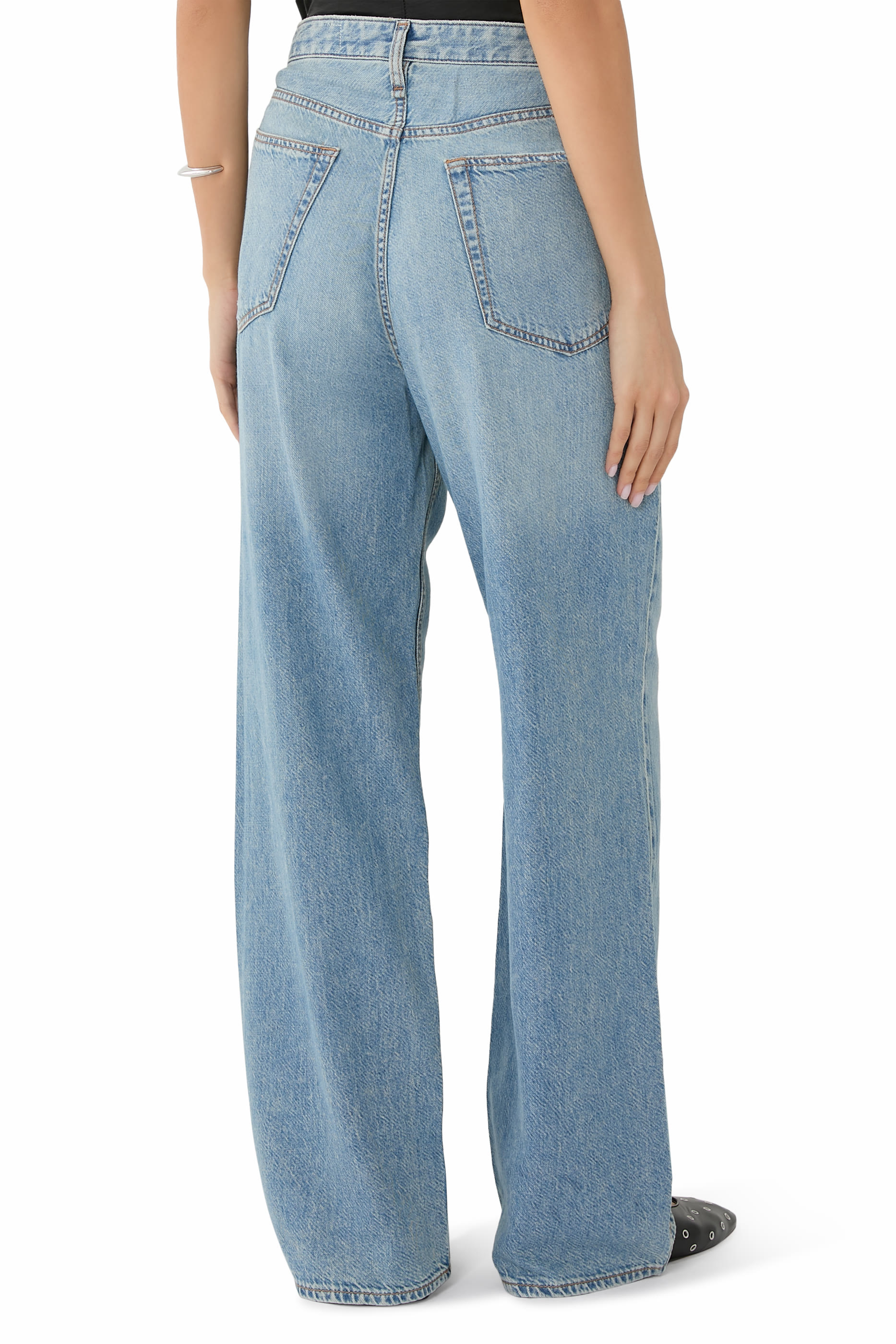 Featherweight Logan Wide-Leg Jeans