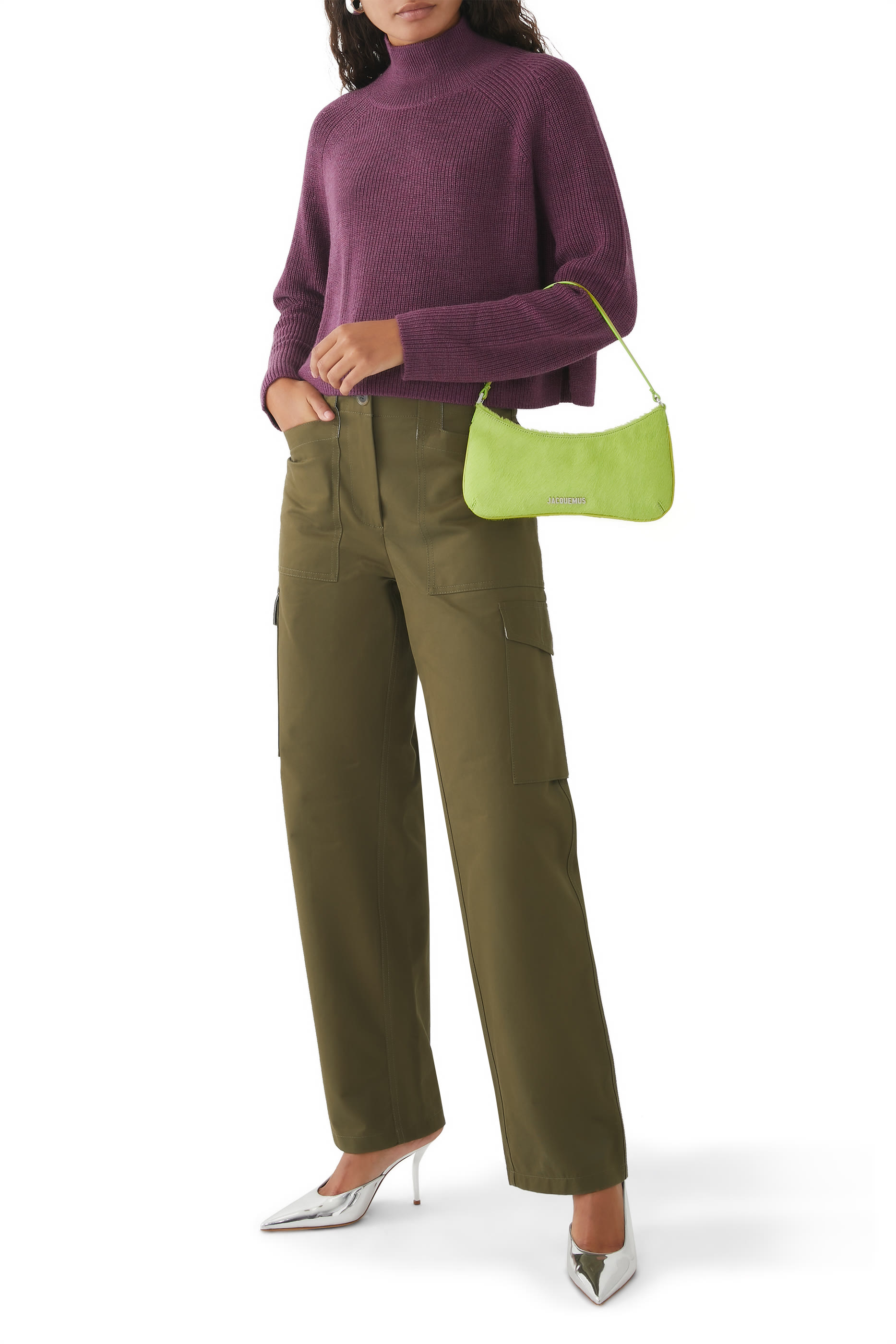 Crop Turtleneck Sweater