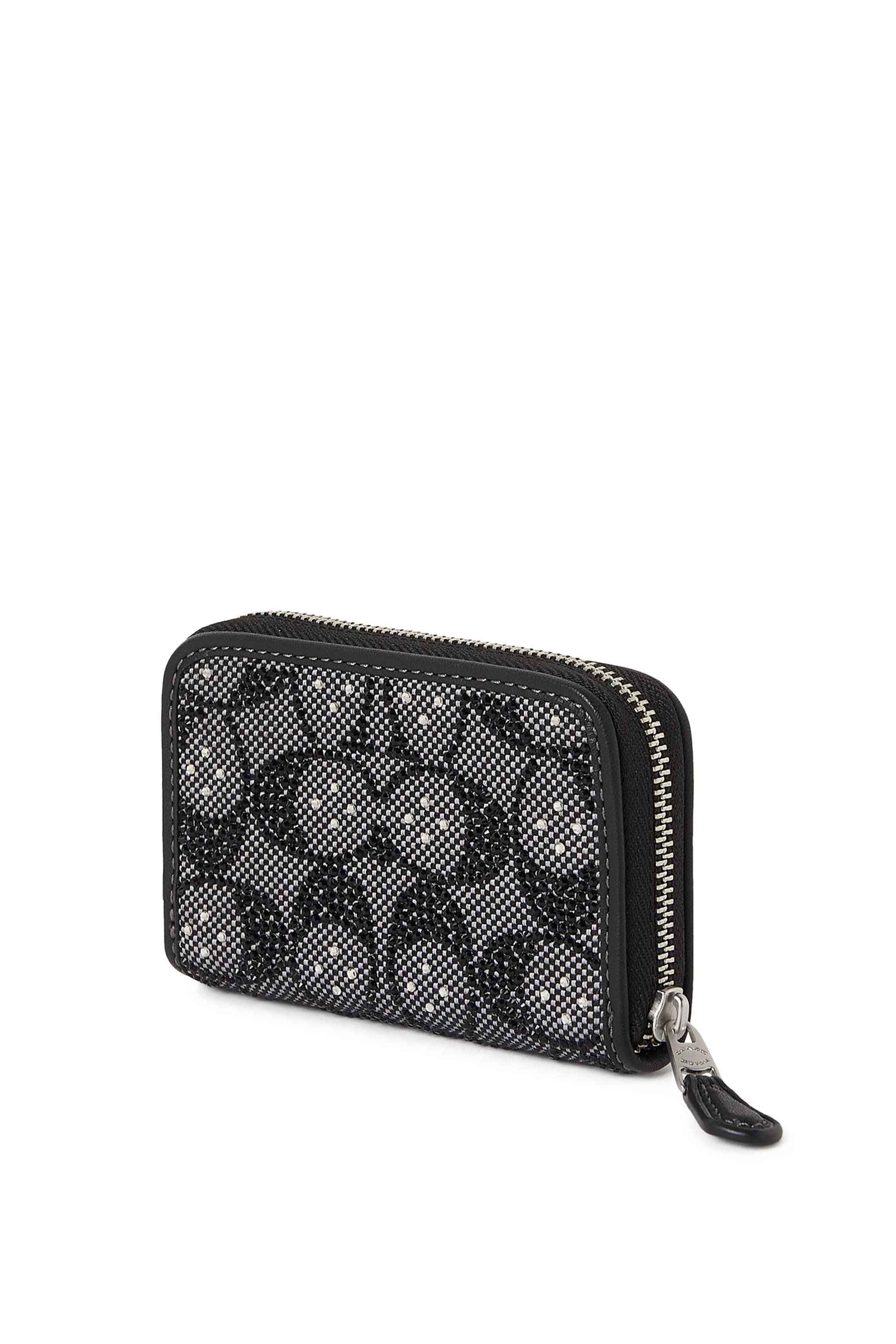 Essential All-Around Zip Card Holder in Exclusive Crystal Jacquard