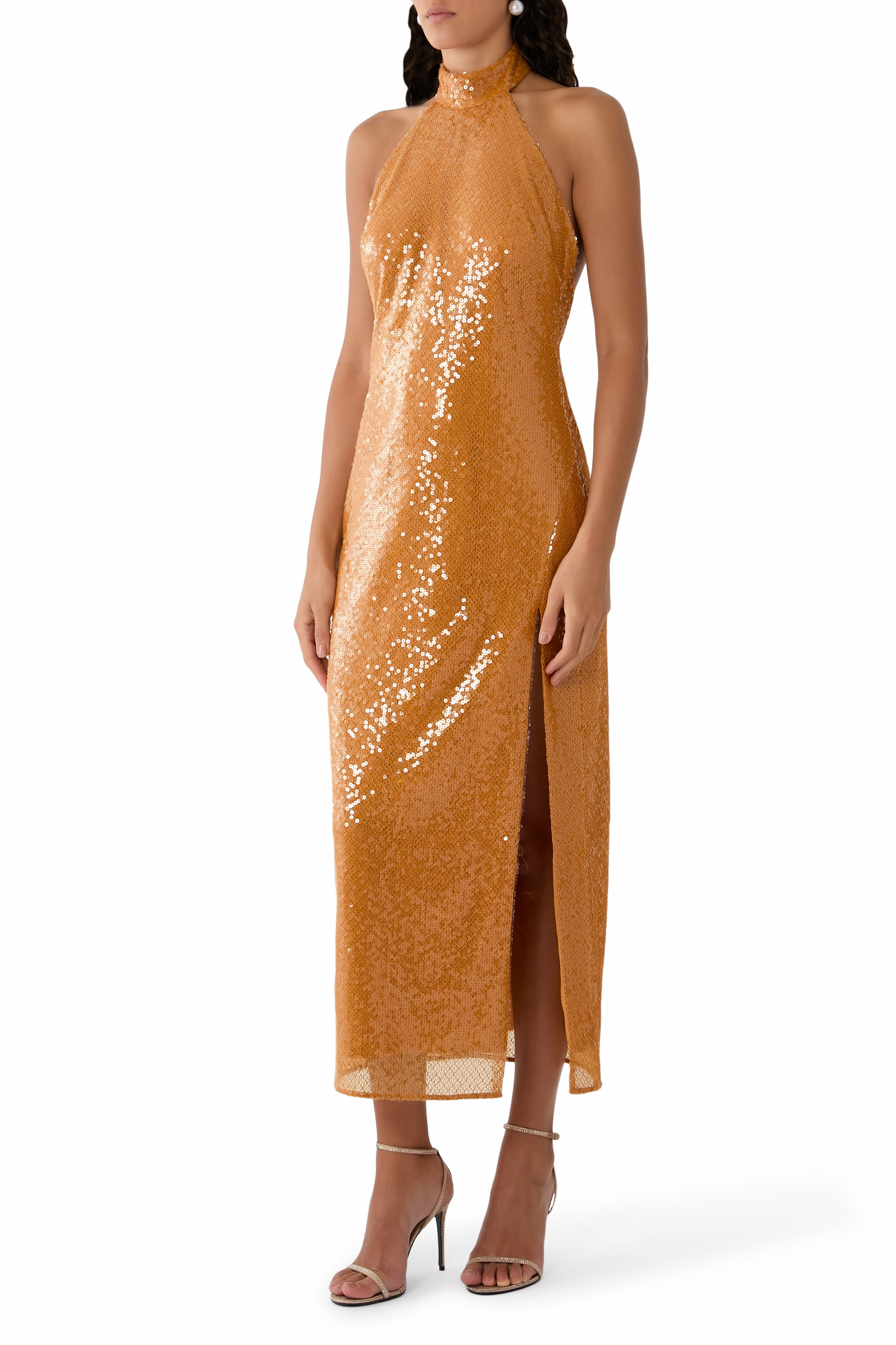 Alva Sequin Midi Dress