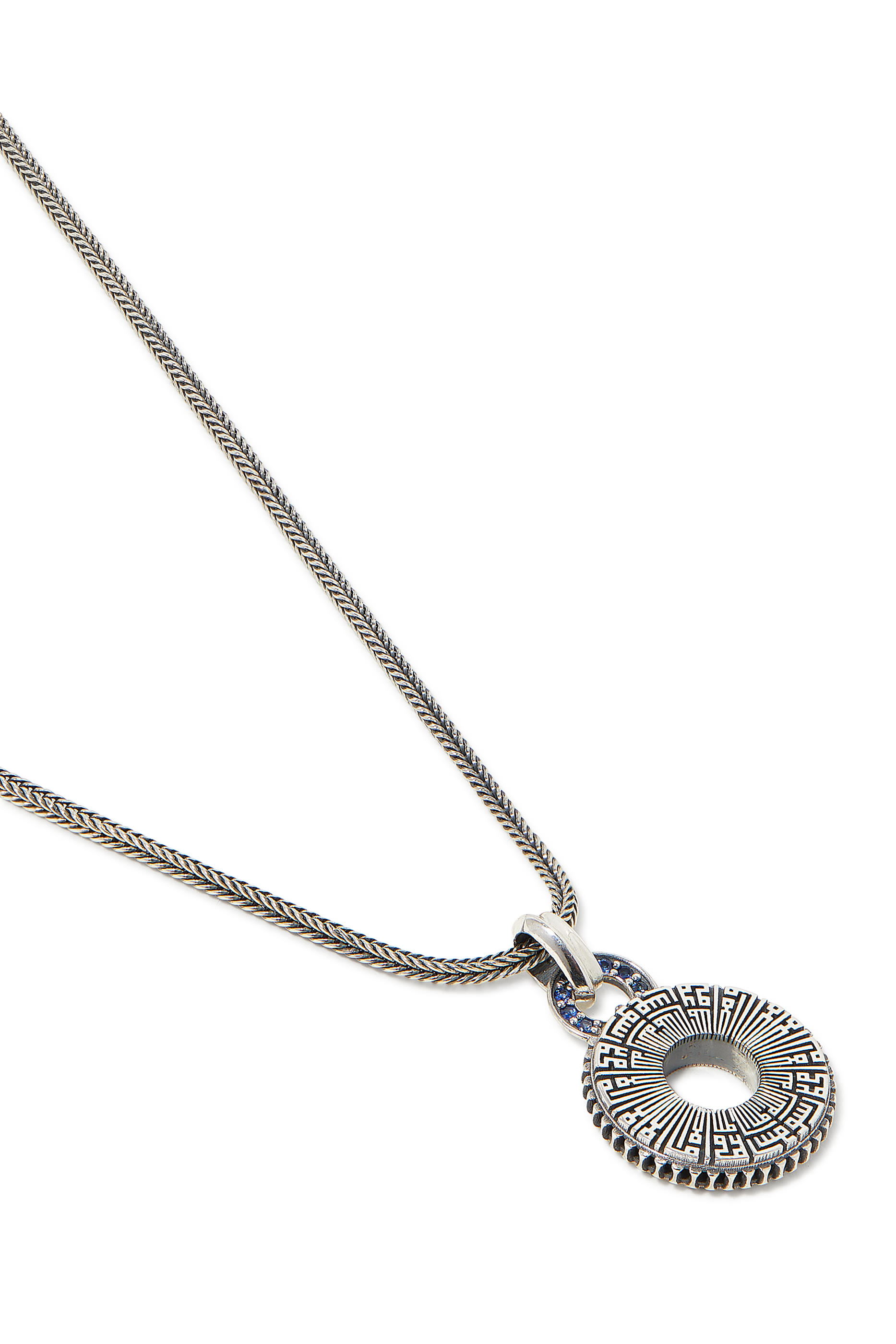 Faith Necklace, Sterling Silver &  Sapphire