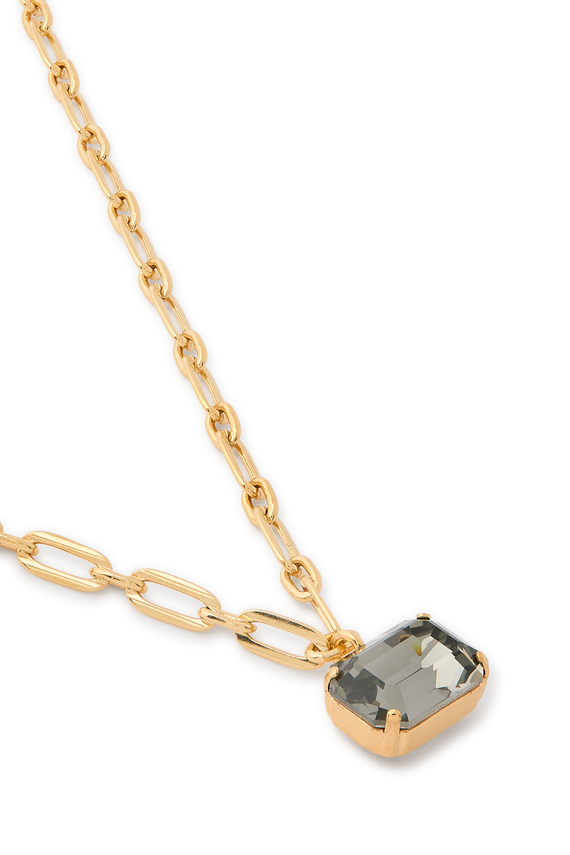 Mini Lydia Necklace, 18K Gold Plated Raw Brass