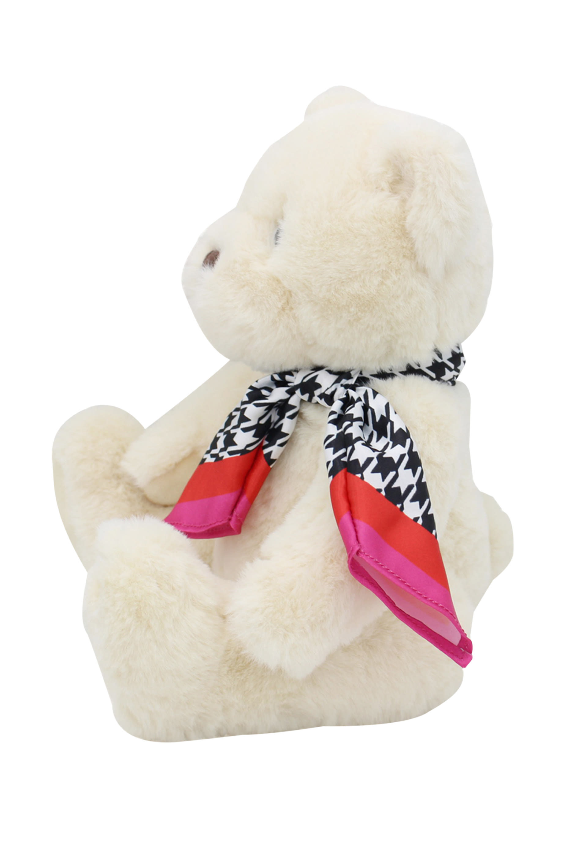 Teddy Bear with Houndstooth Scarf