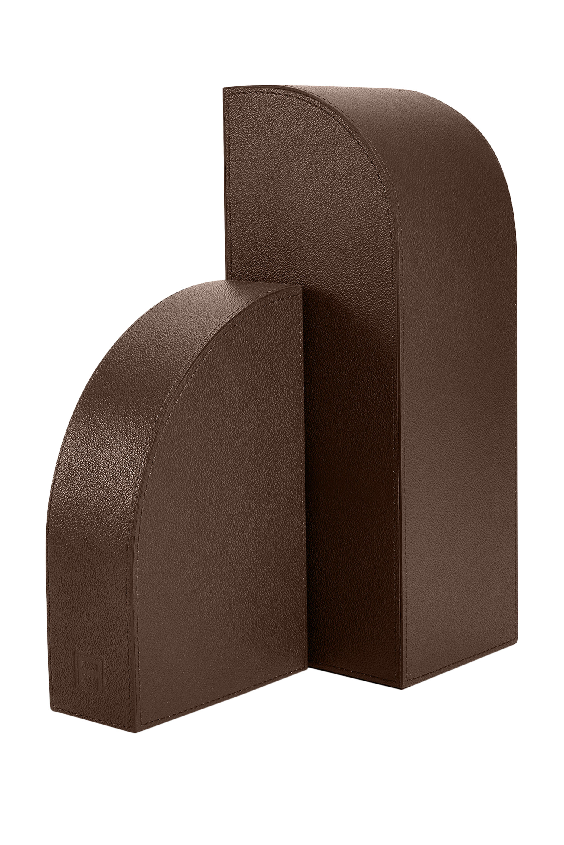 Cubist Bookend Brown – Left