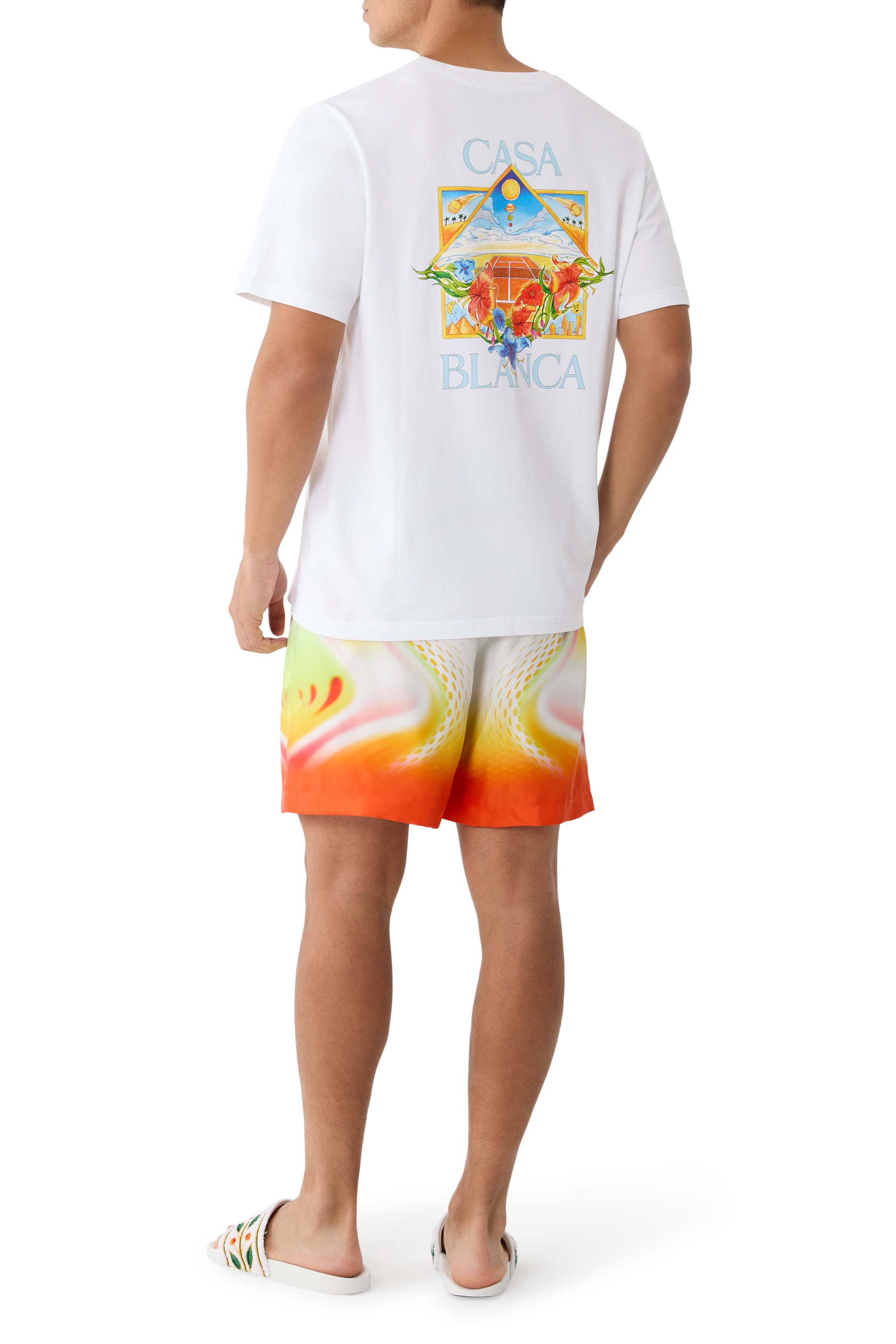  Tennis Landscape Short Sleeve T-Shirt 
