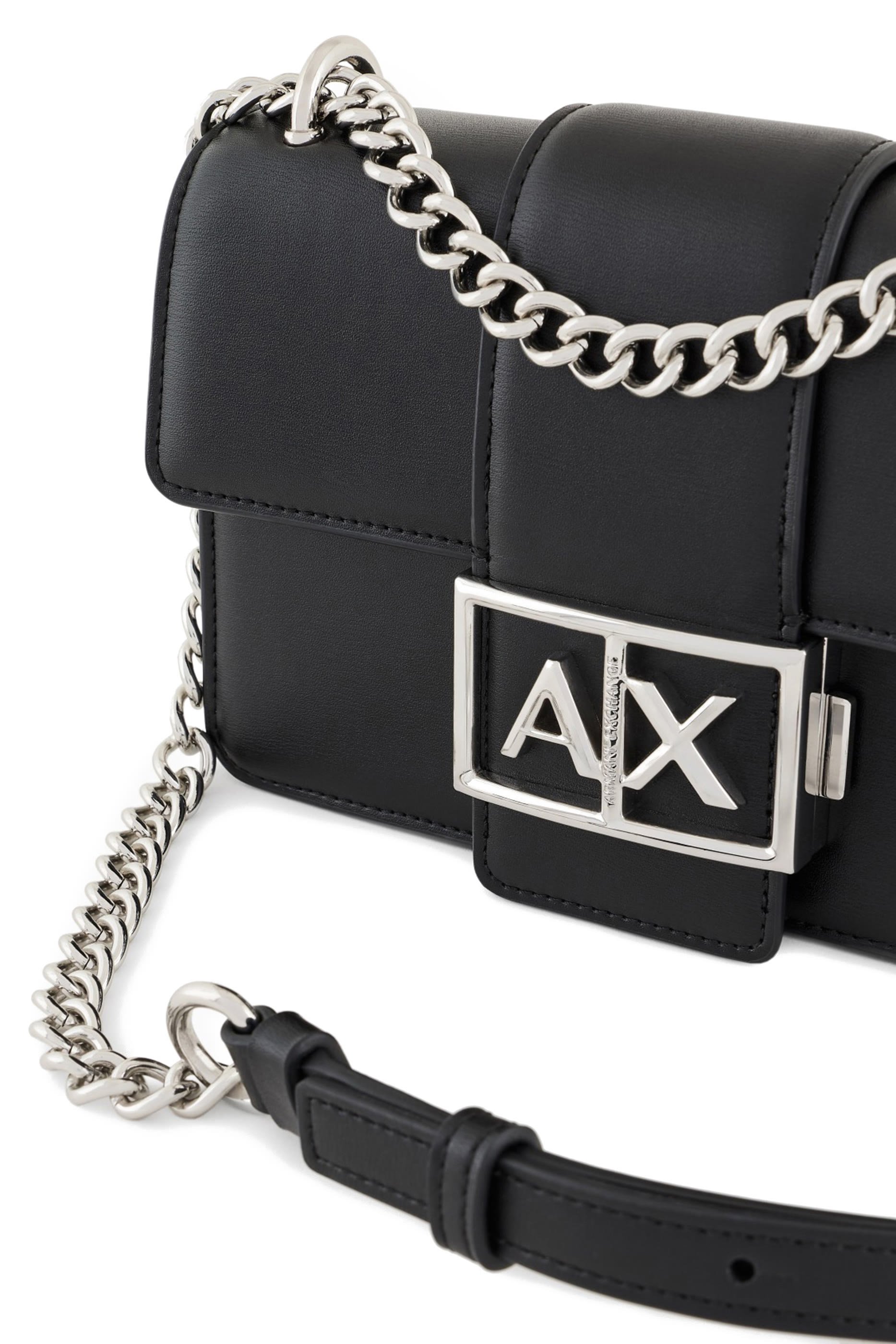 Metal Logo Shoulder Bag