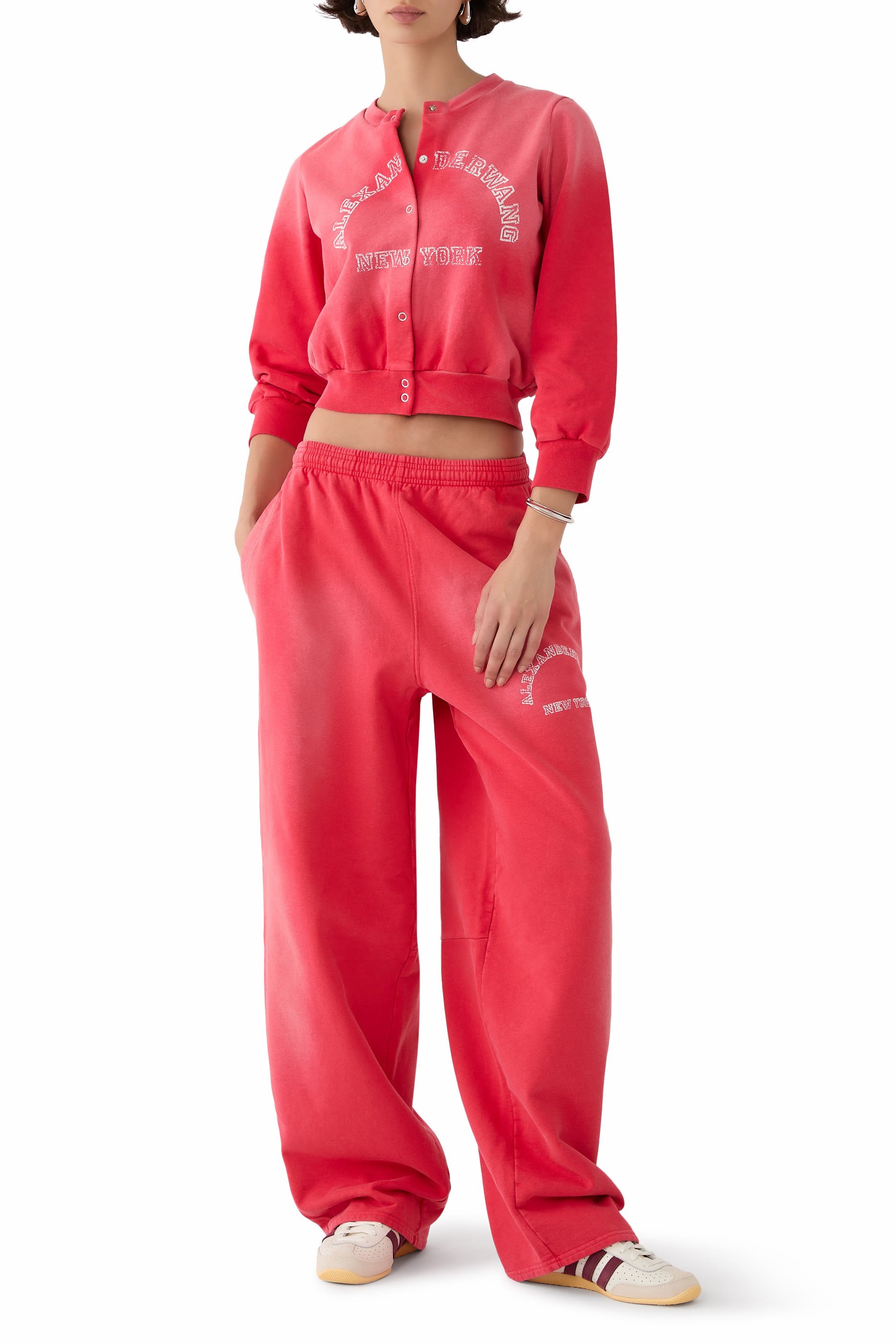 Shrunken Cotton Terry Cardigan