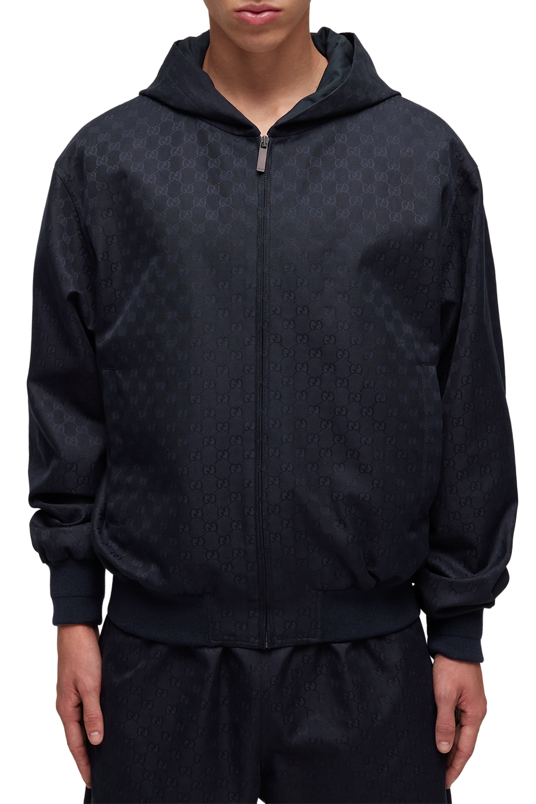 GG Cotton Canvas Zip Jacket