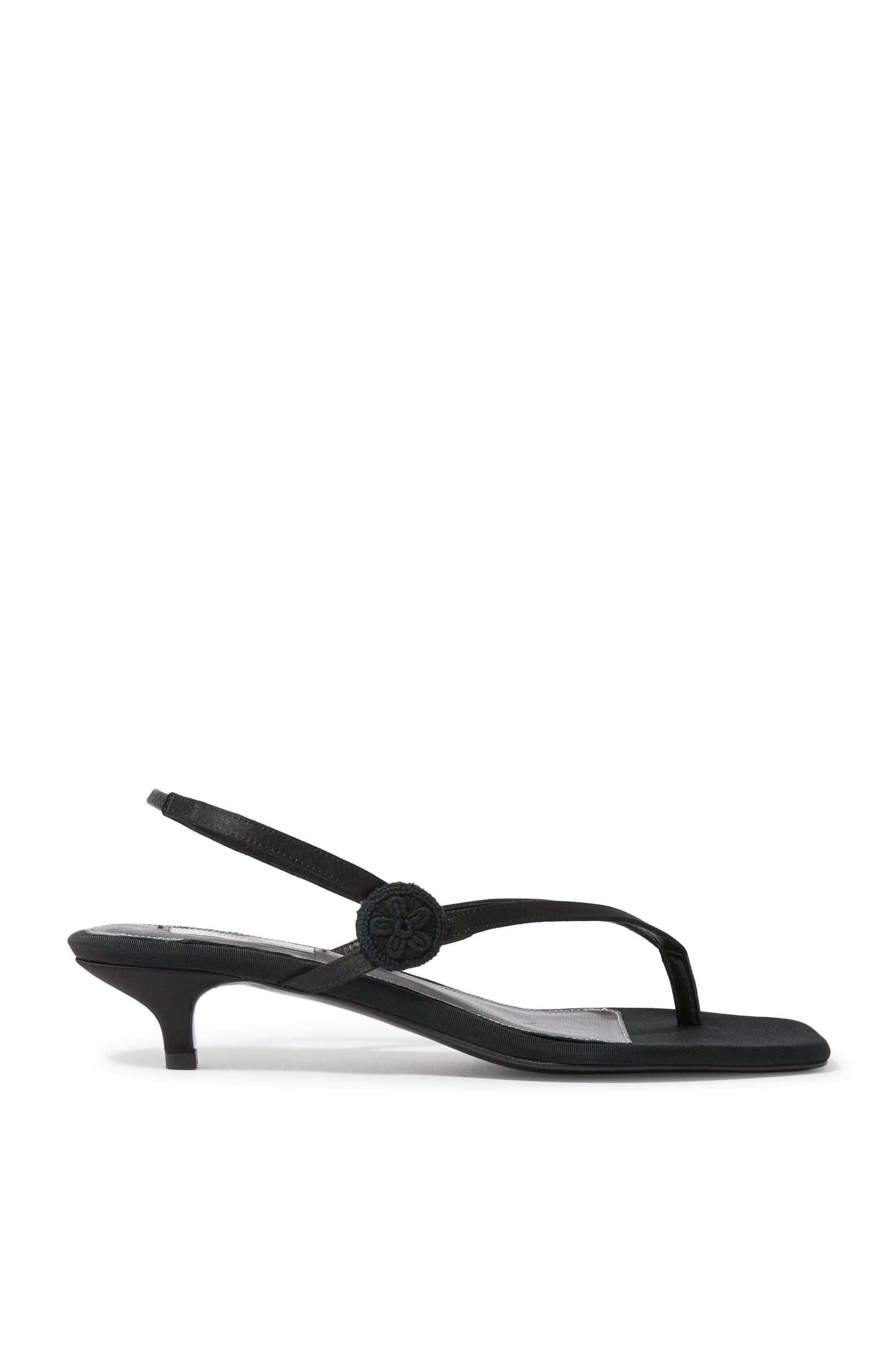 Slingback Satin Flip Flops