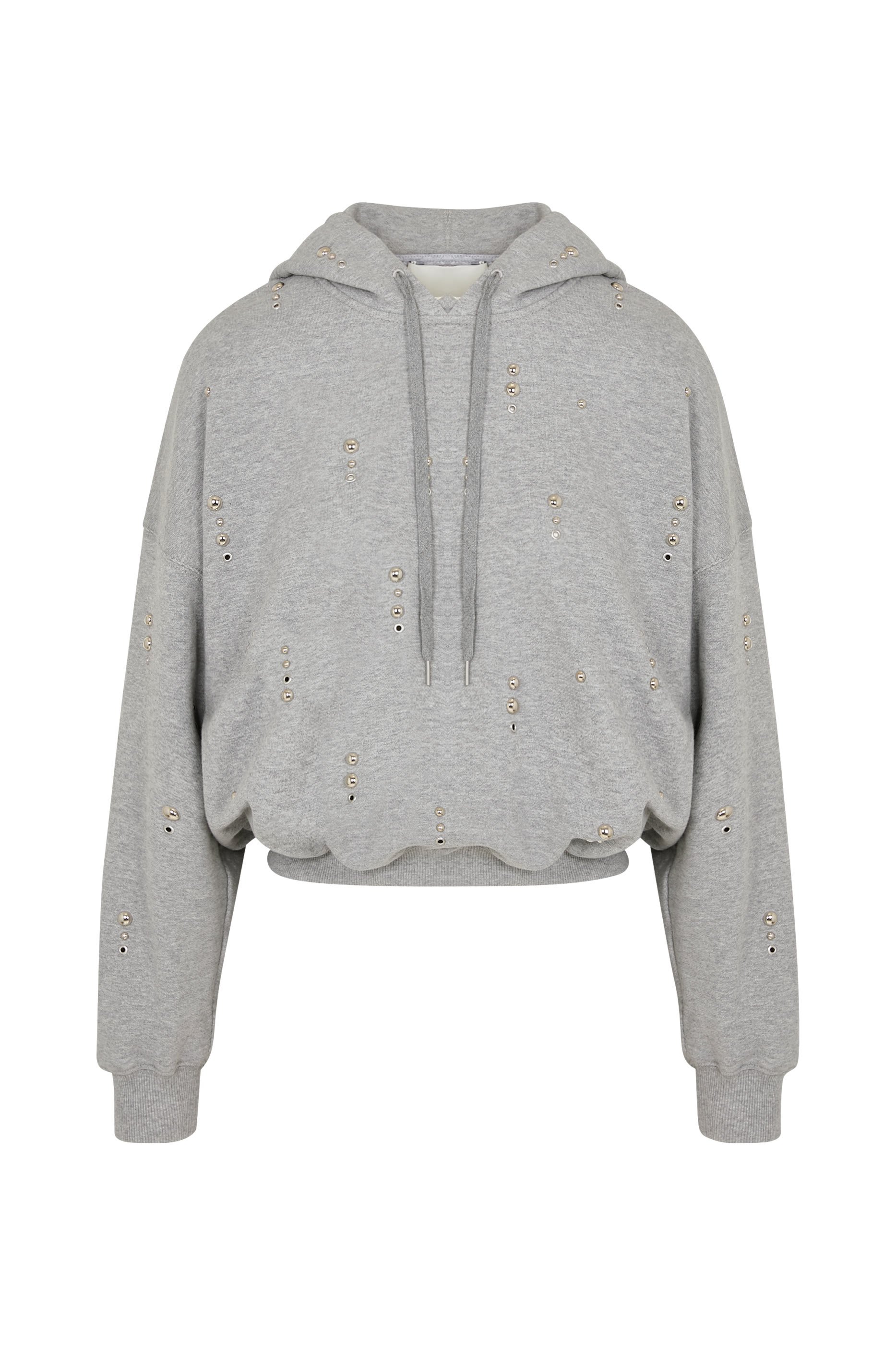 Stud Embellished Oversized Hoodie 