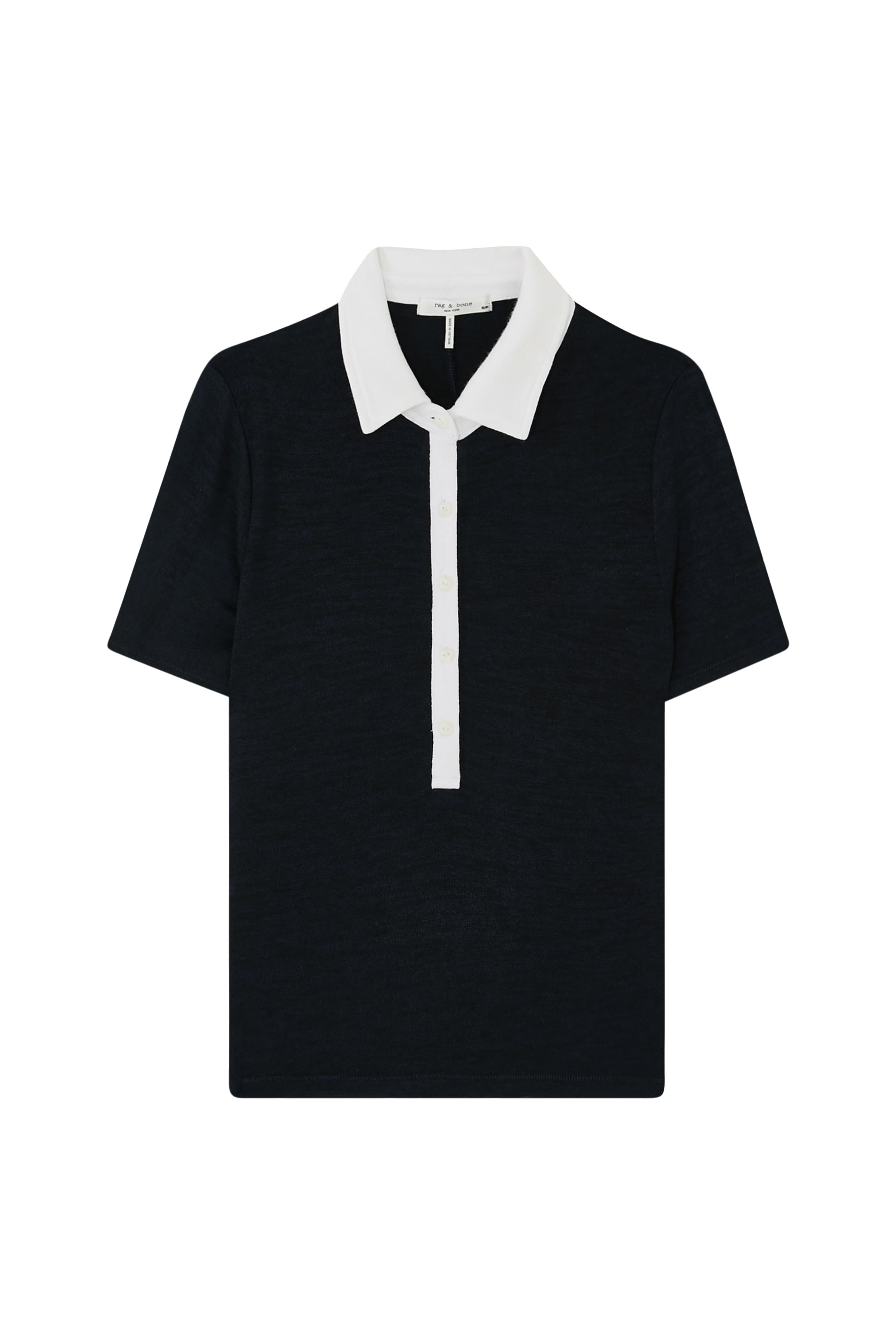 Knit Button Short Sleeves Polo