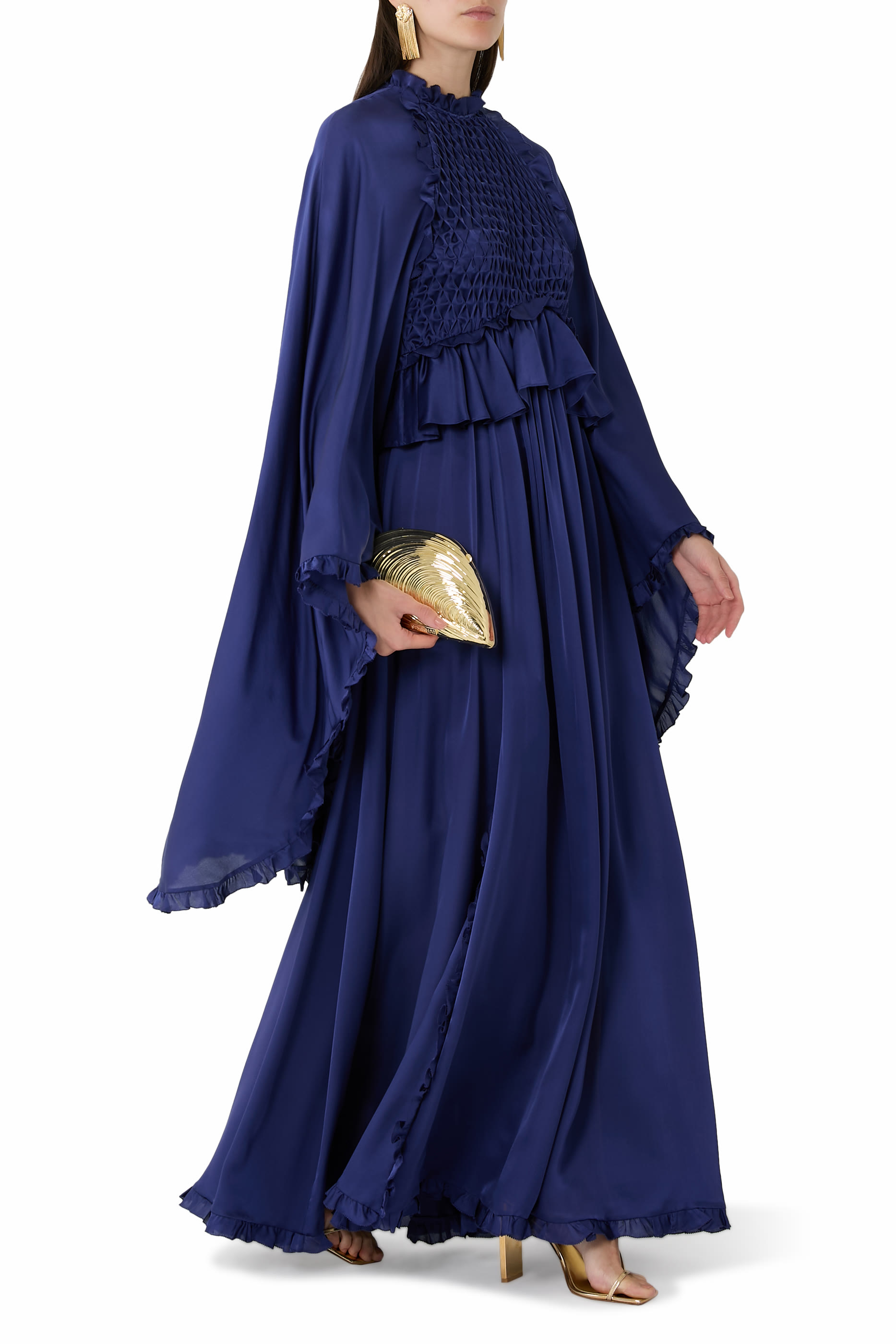 Hypnotic Smocked Flutter Dress