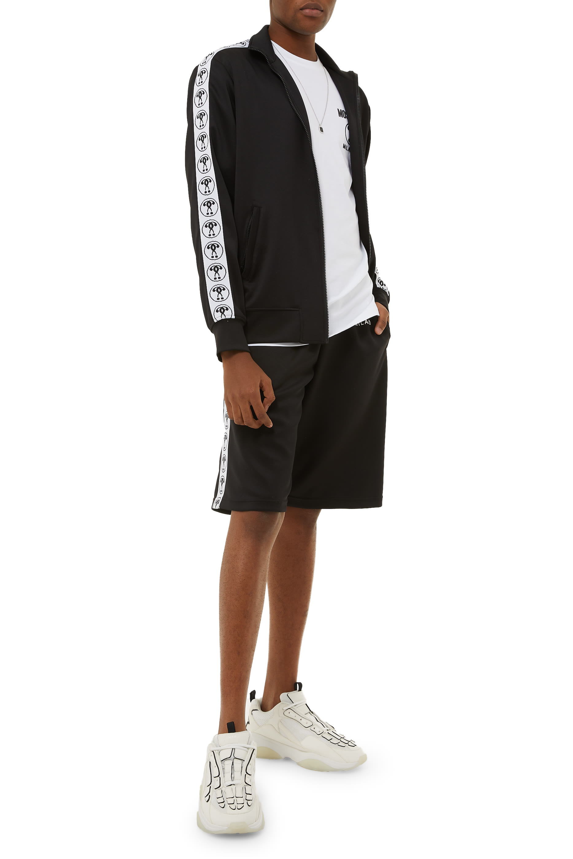 Moschino Logo Tape Crewneck T-Shirt