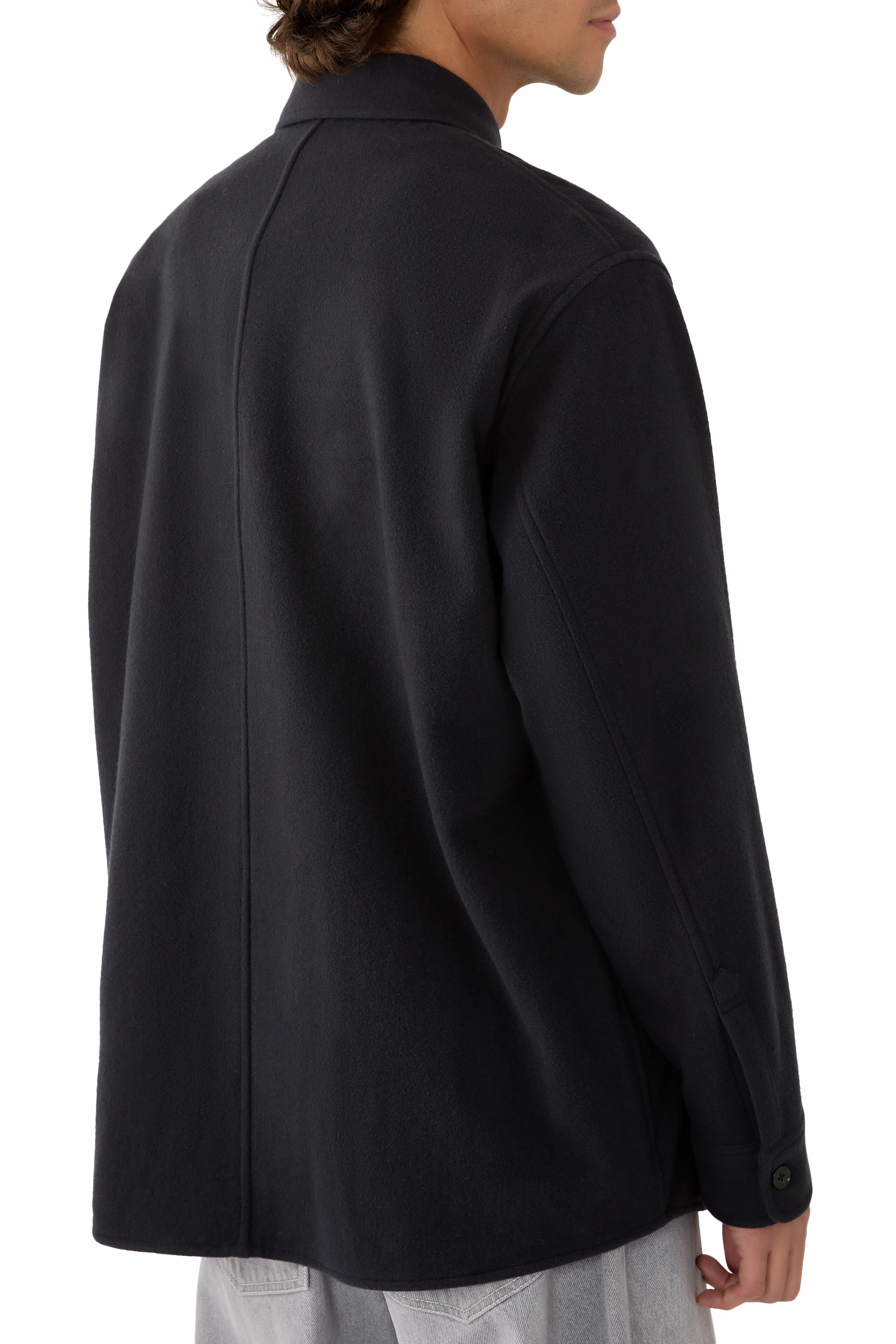 Brushed Super Fine Wool Flannel Shirt