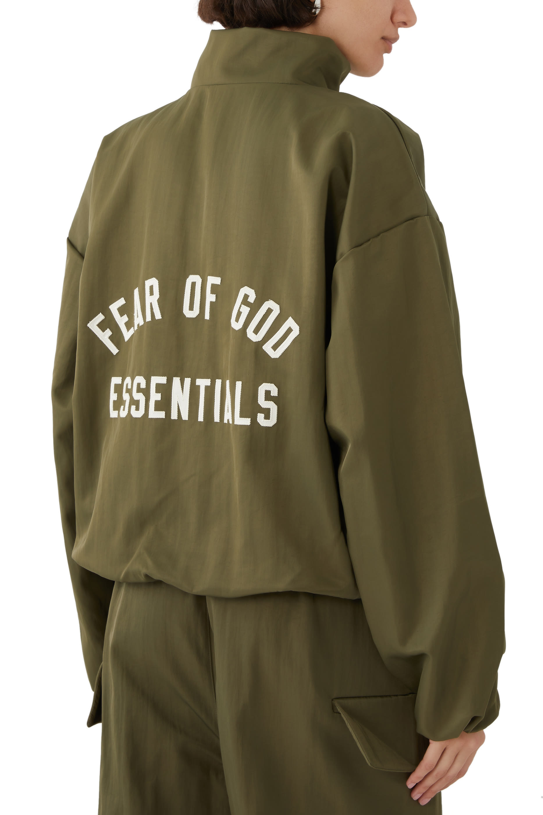 Textured Nylon Track Jacket