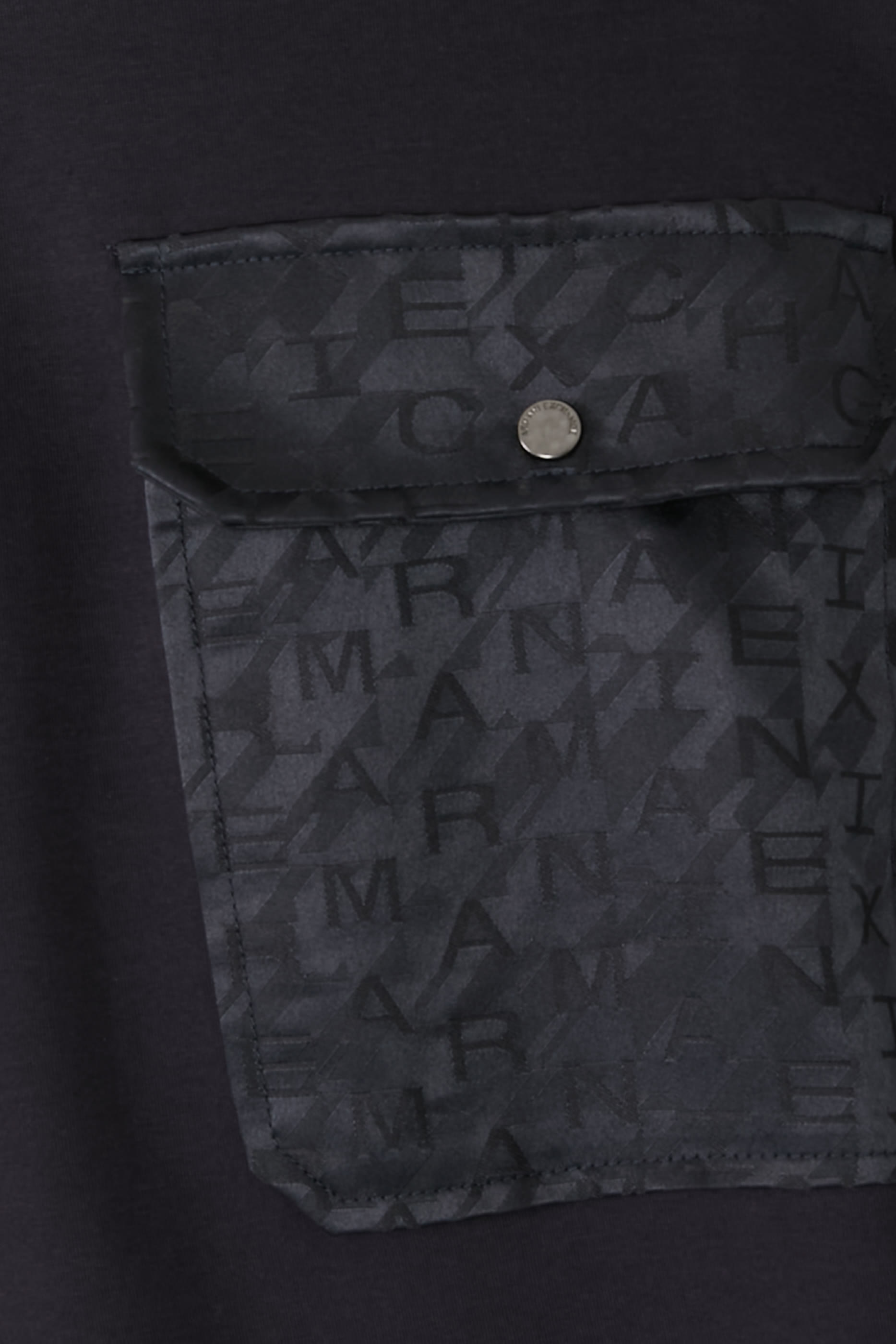  AX Logo Pocket Crew Neck Sweatshirt 