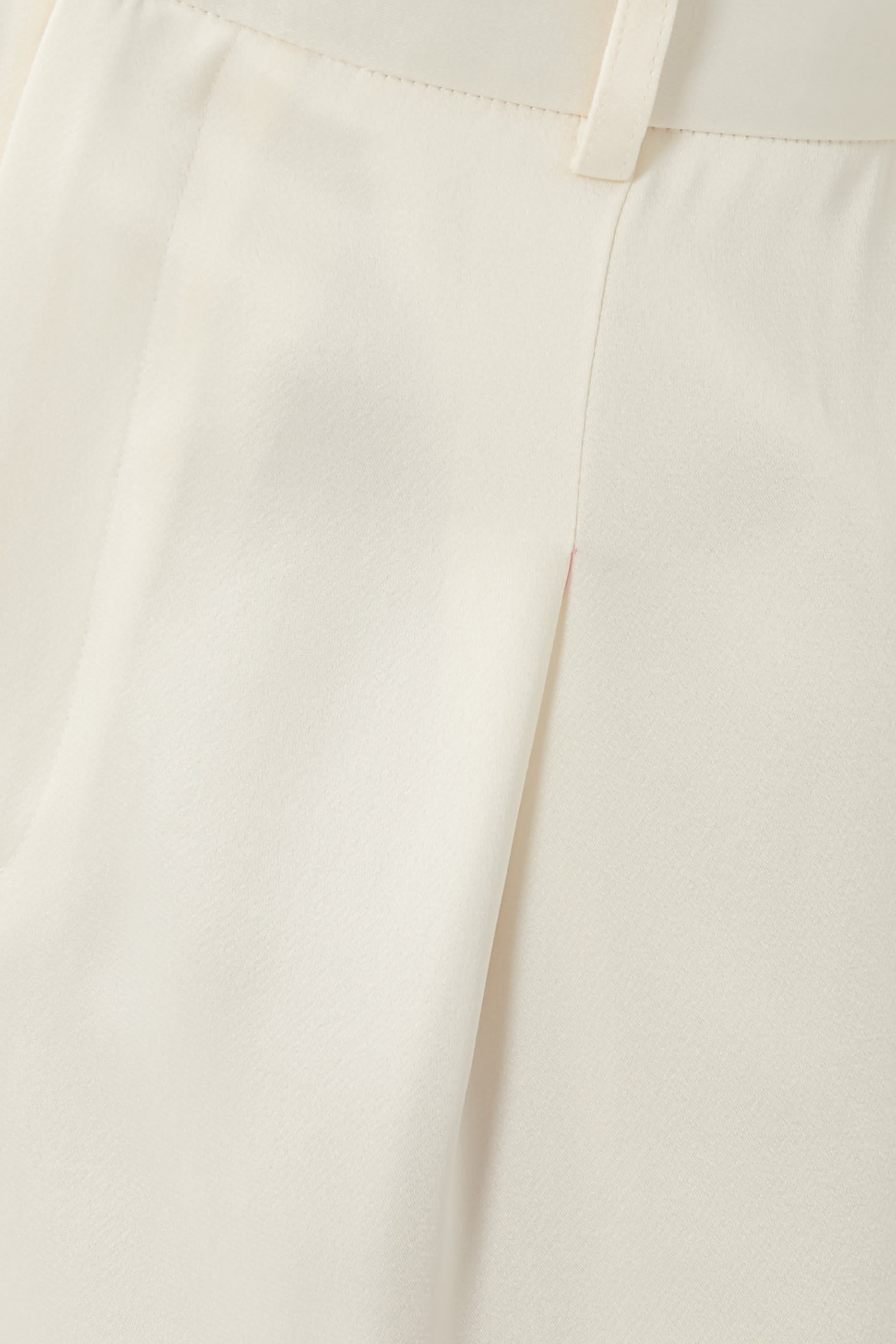 Satin Relaxed Pleated Pants 