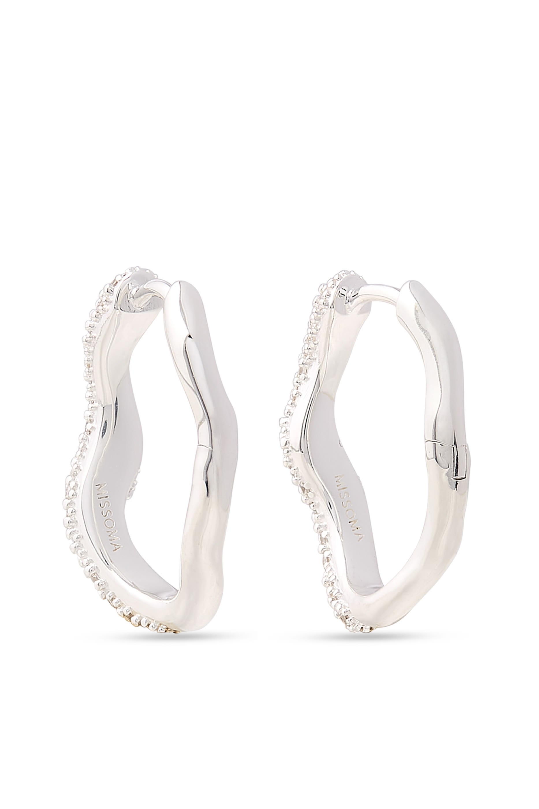 Molten Snow Small Hoop Earrings