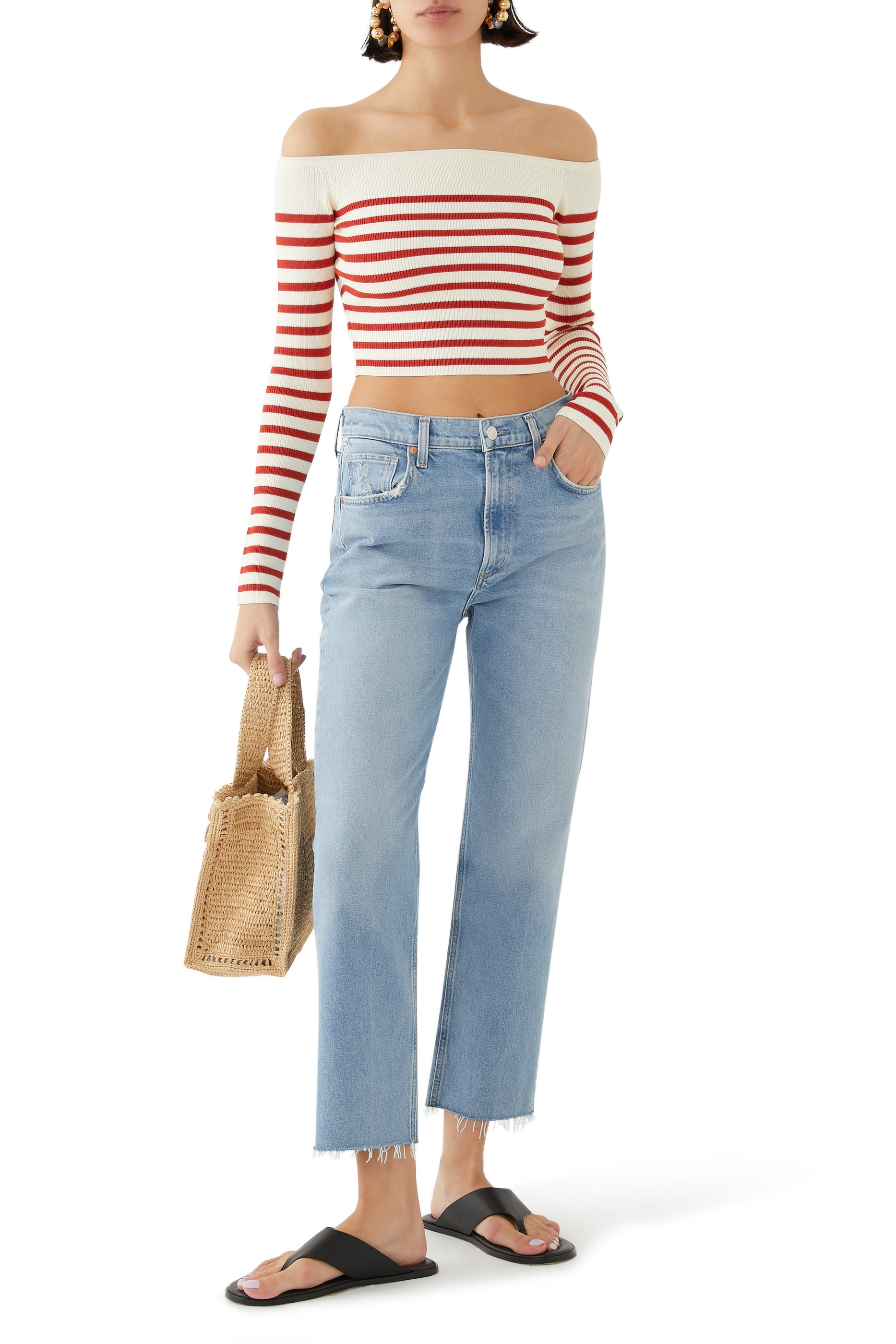 Daphne Crop High-Rise Stovepipe Pants