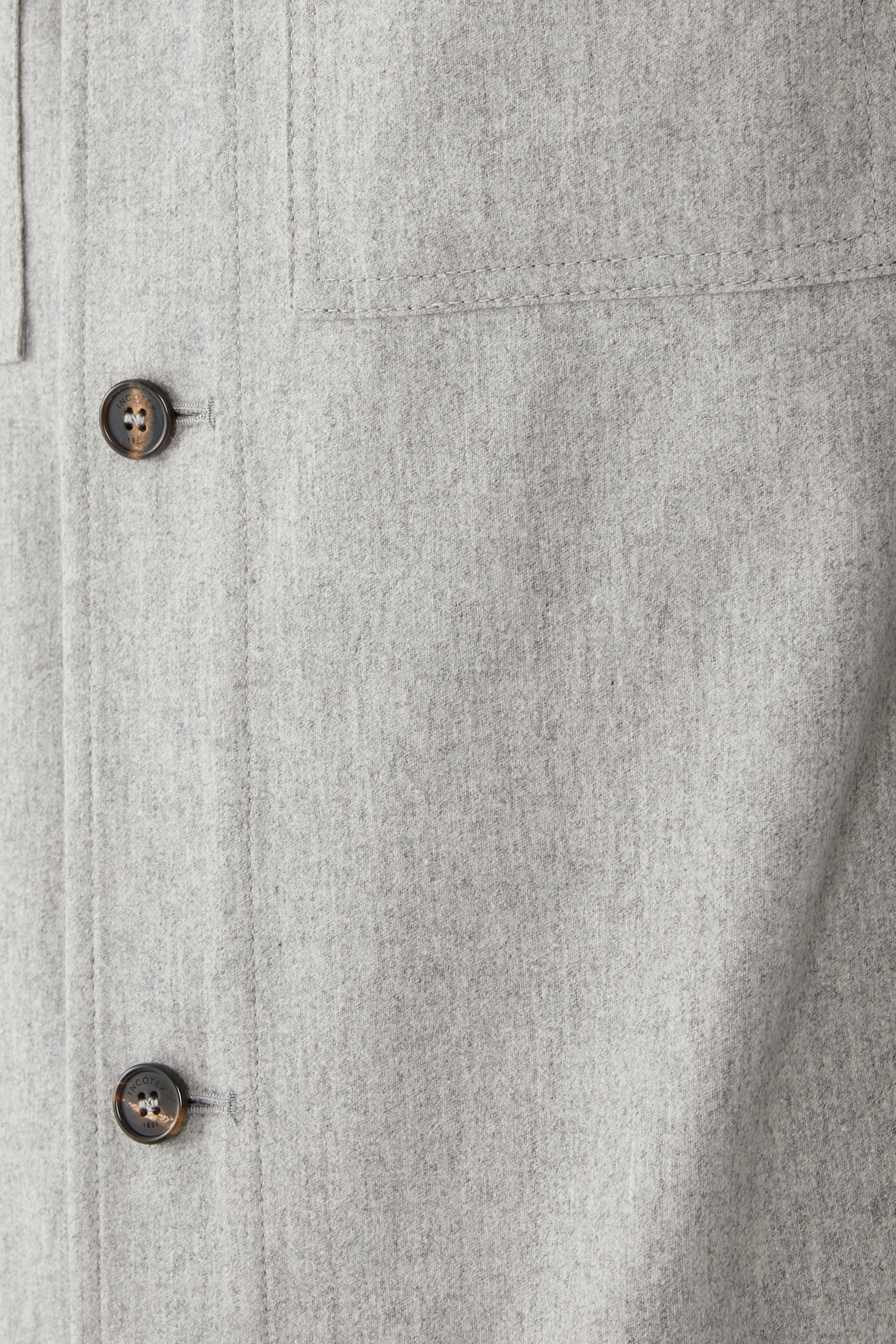 Wool and Cashmere Flannel Overshirt