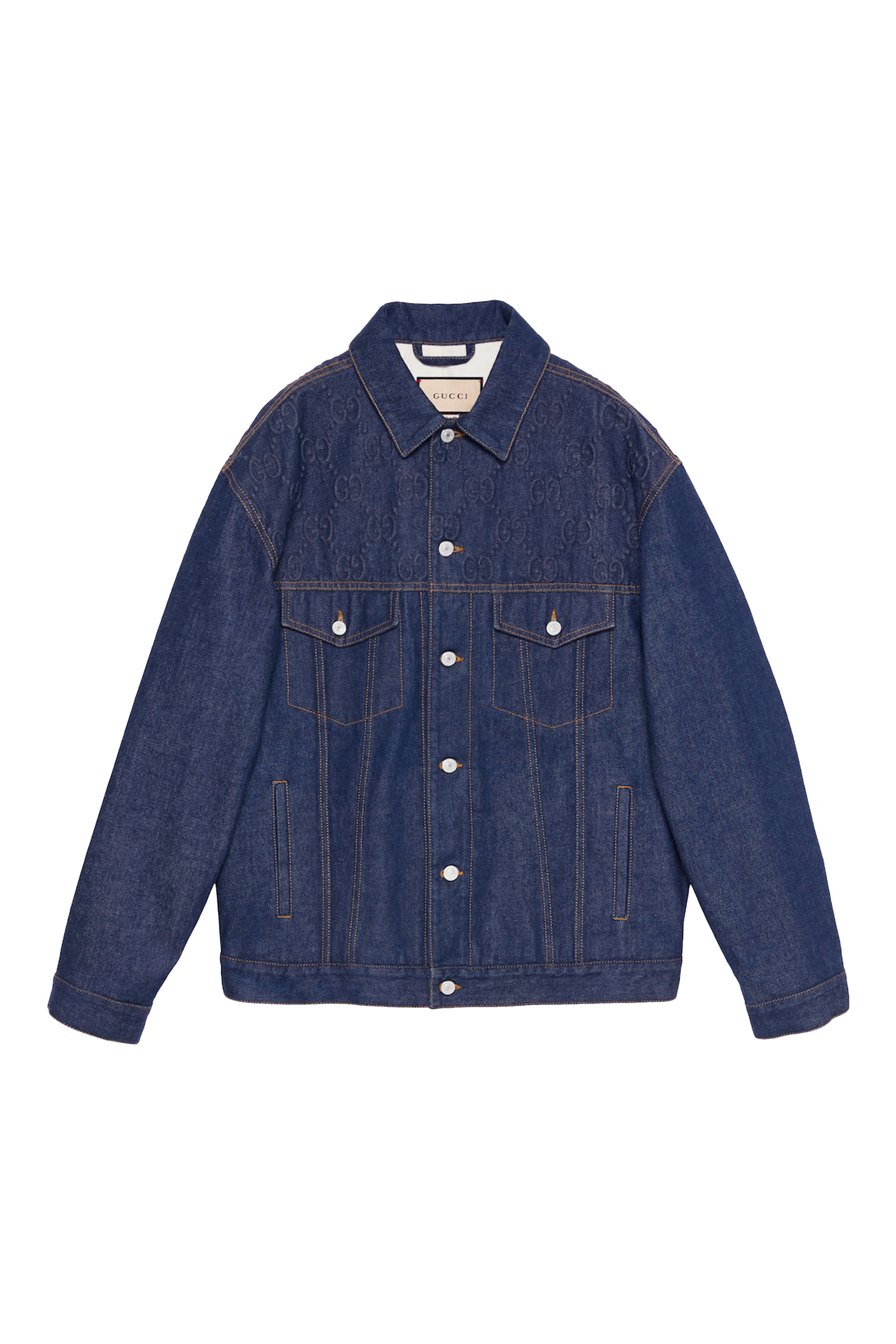 GG Embossed Denim Jacket