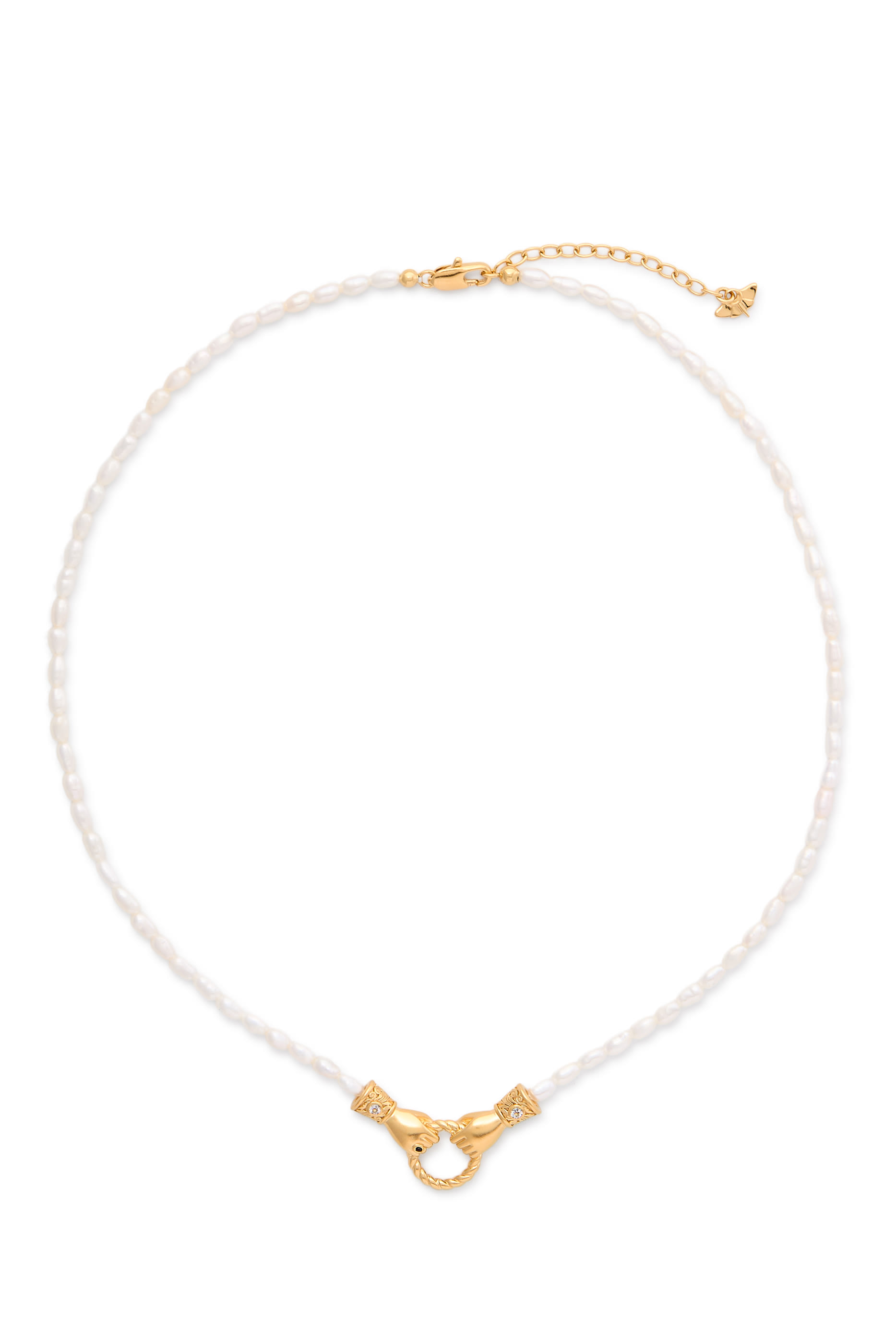 Harris Reed In Good Hands Pearl Pendant Necklace