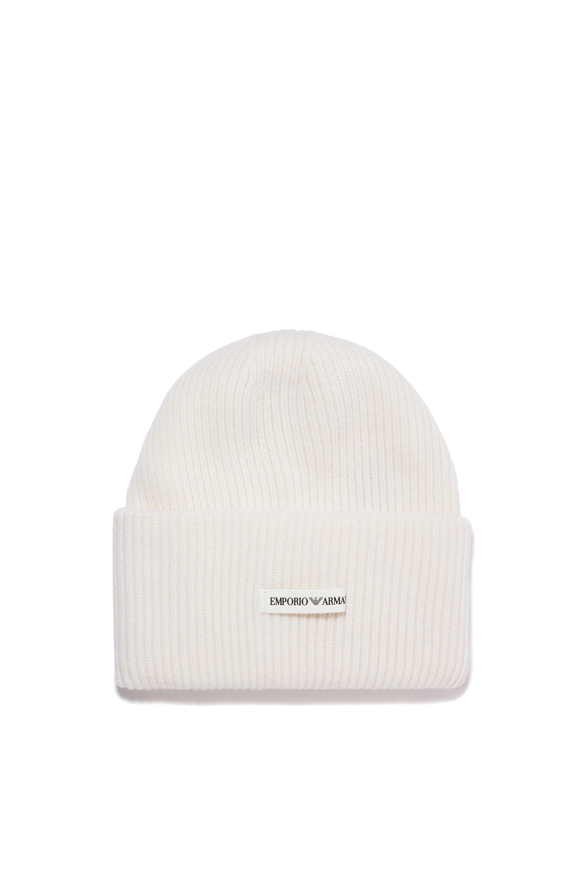 Ribbed Logo Patch Beanie