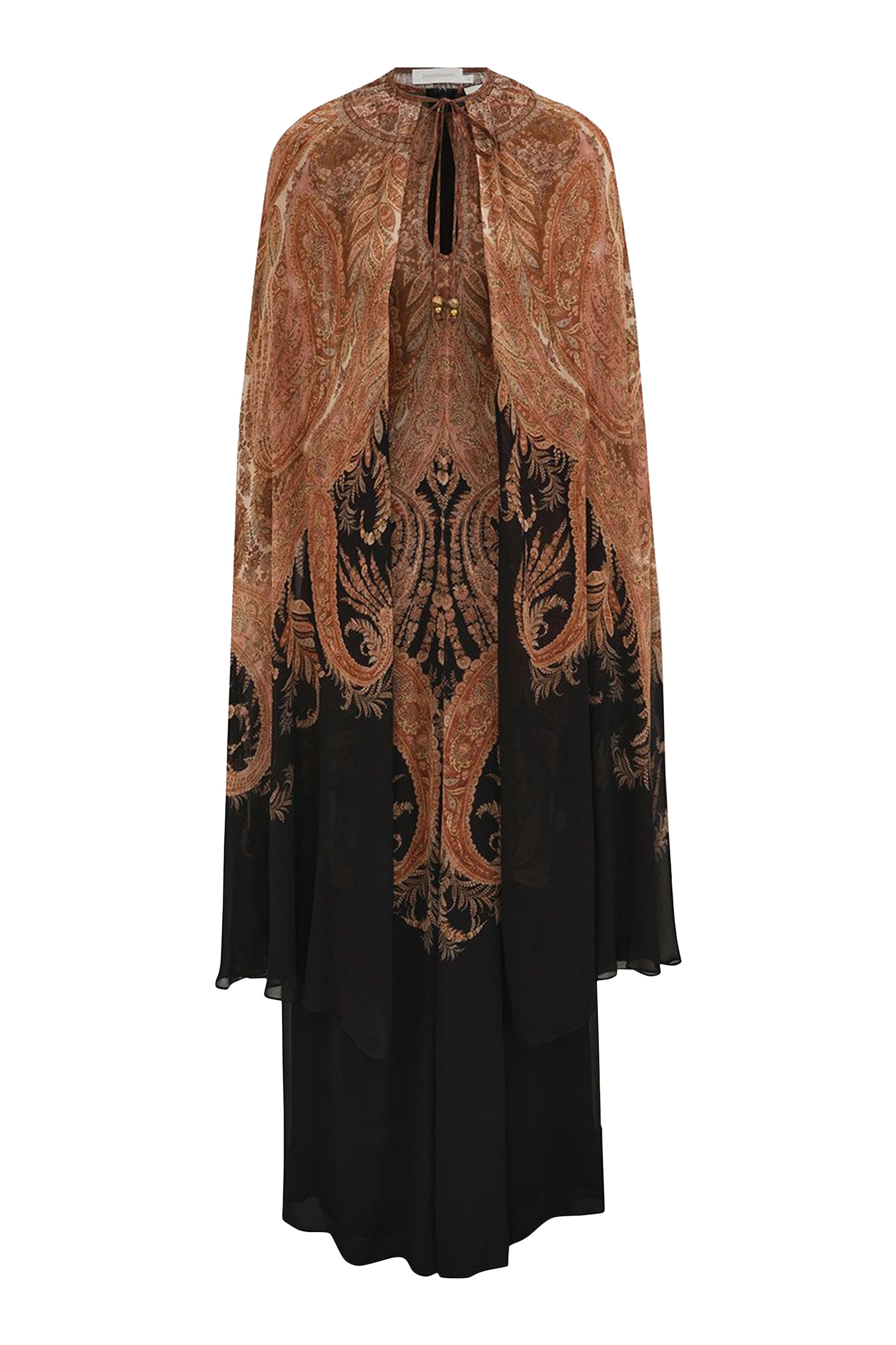 Hypnotic Caped Maxi Dress