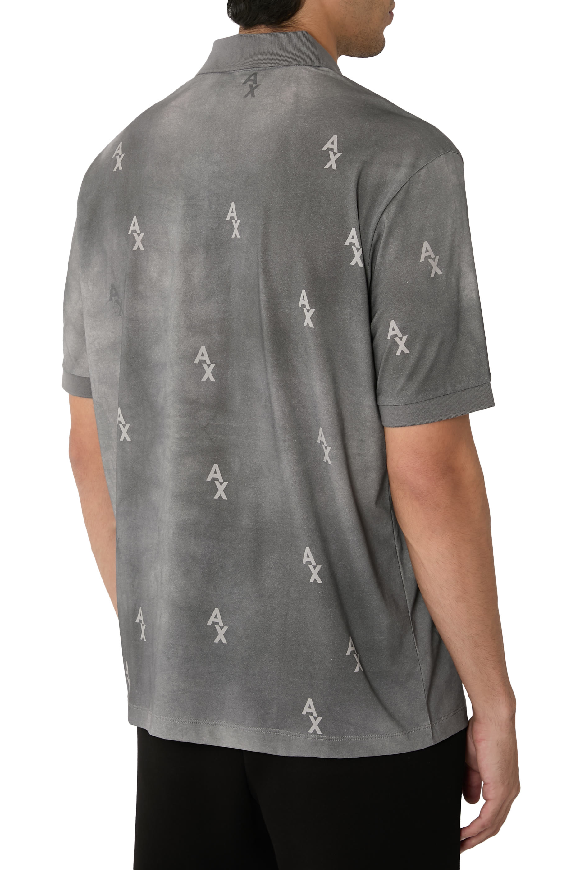 Shaded Print Polo Shirt