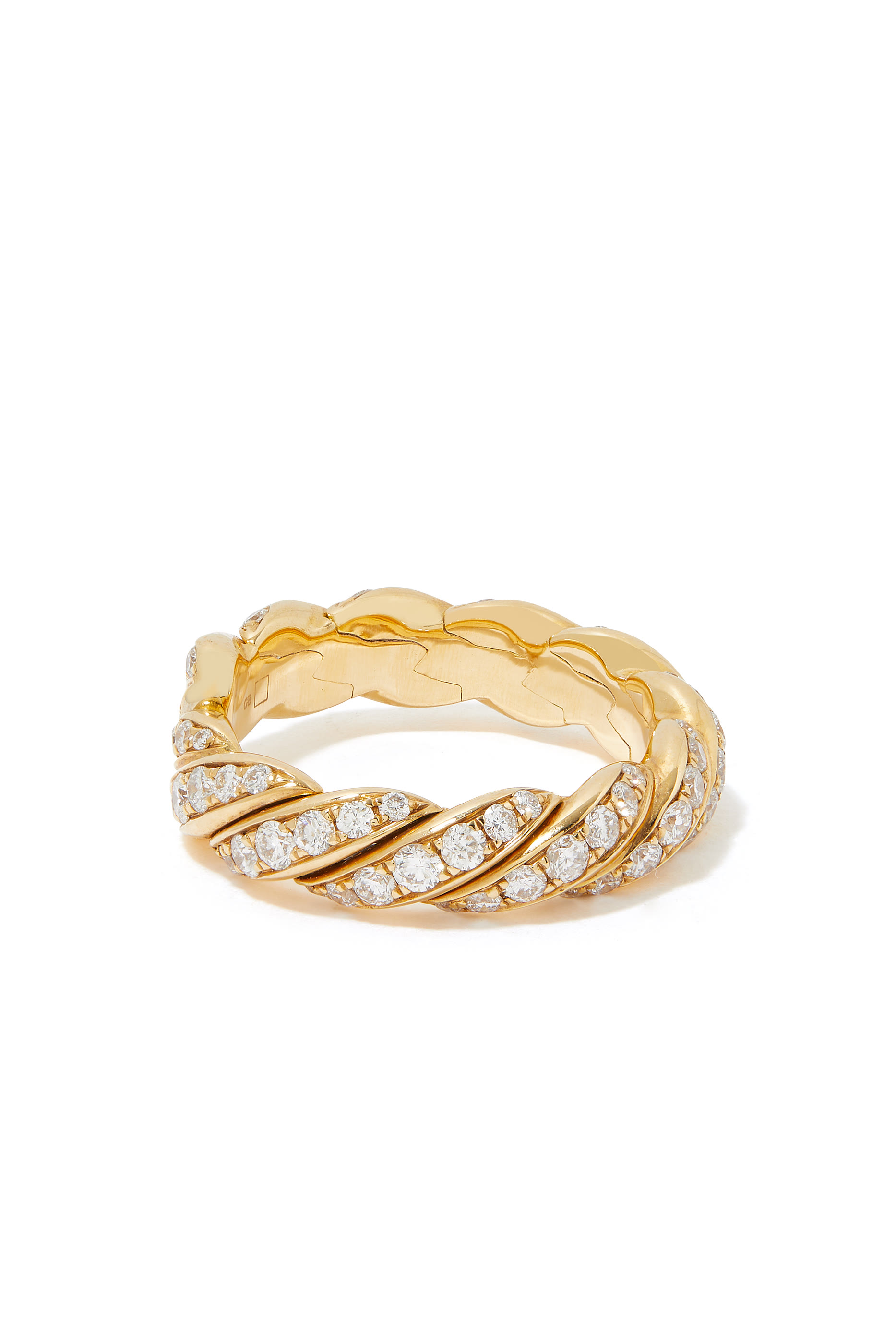 Paveflex Ring, 18k Yellow Gold & Diamonds