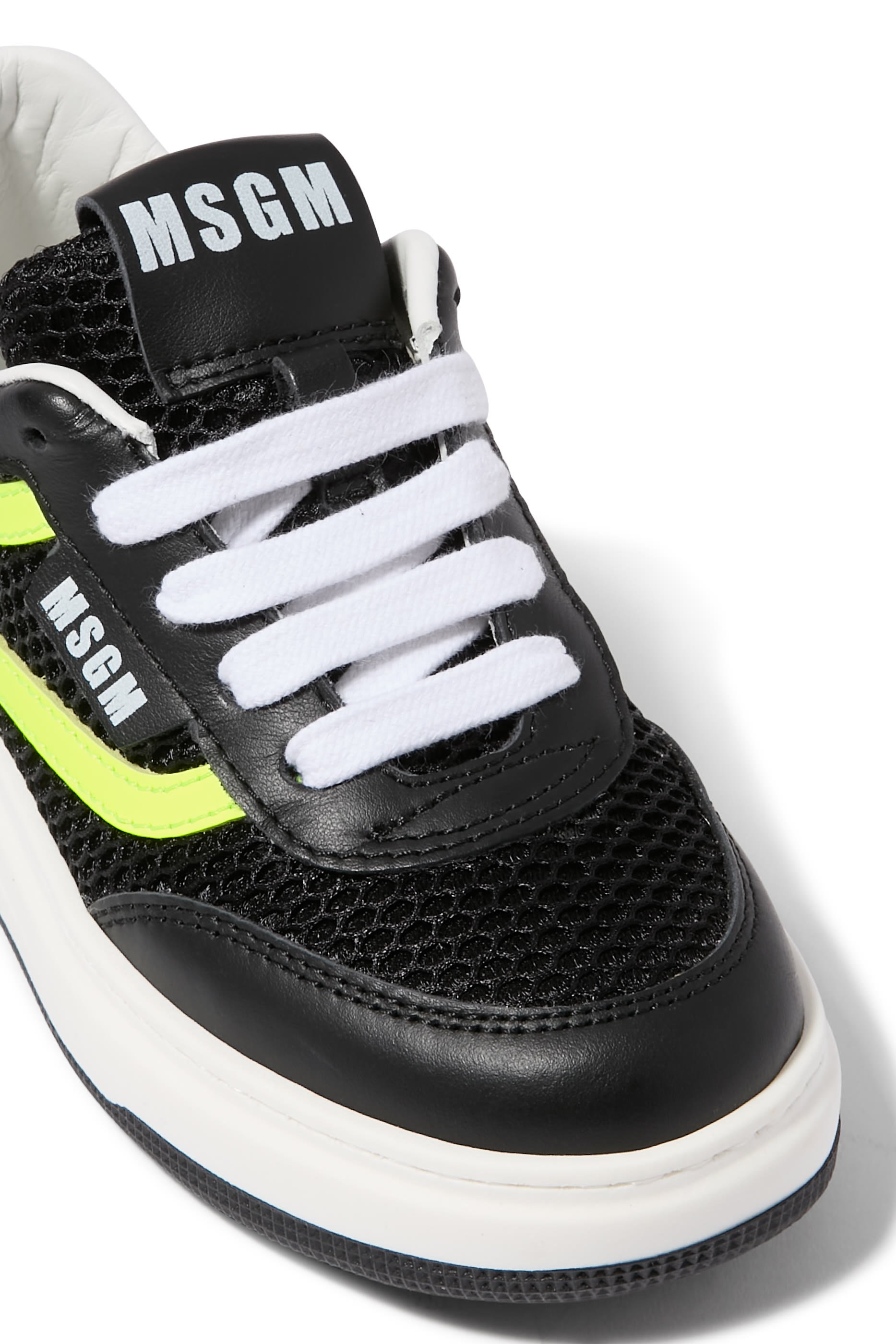 Kids Logo Leather Sneakers